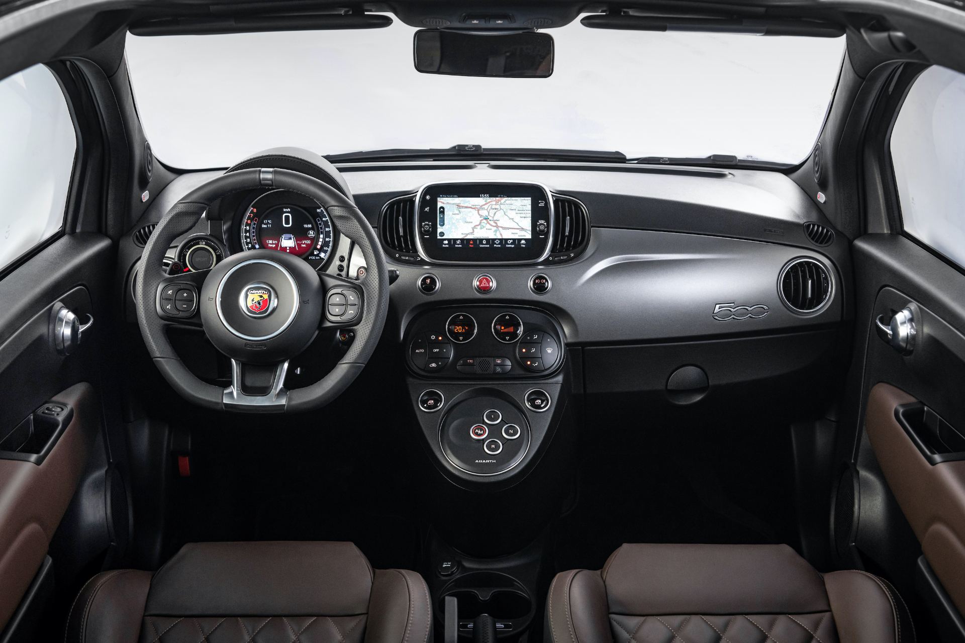 2021 abarth 595 interior dashboard