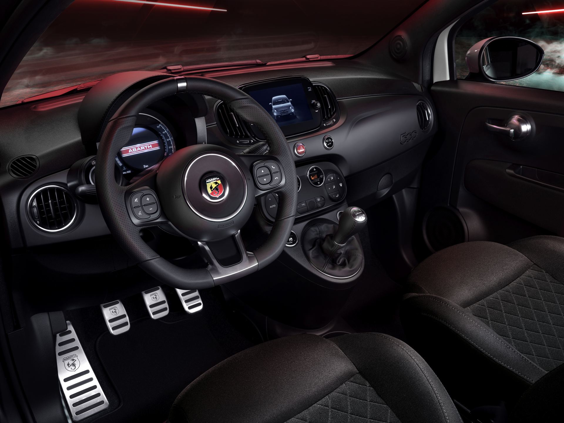abarth interior dashboard