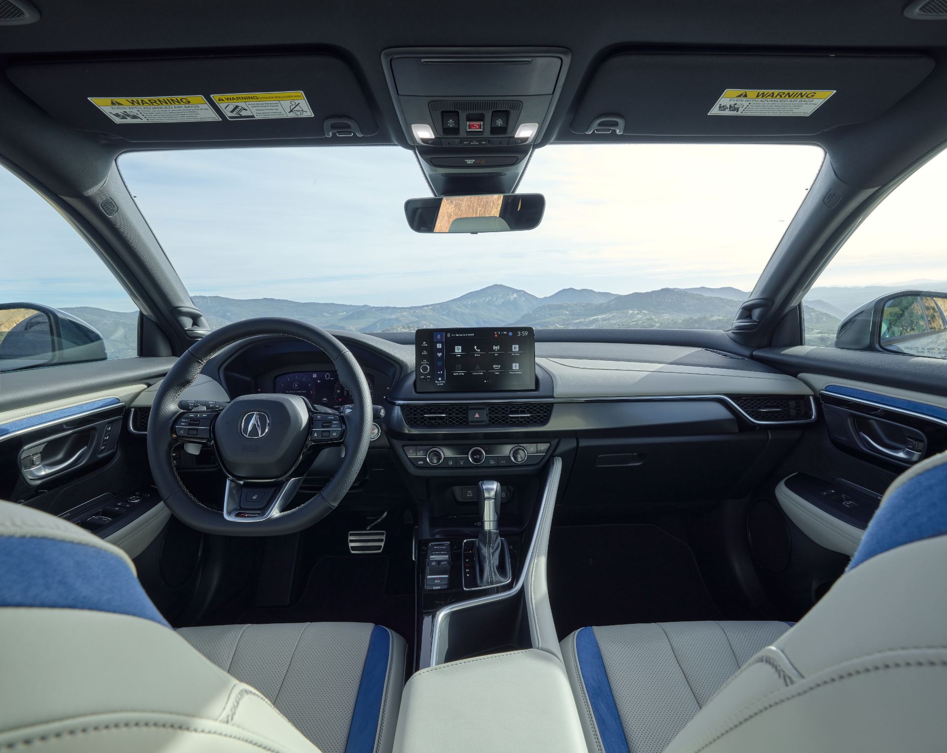 acura adx a spec interior dashboard white