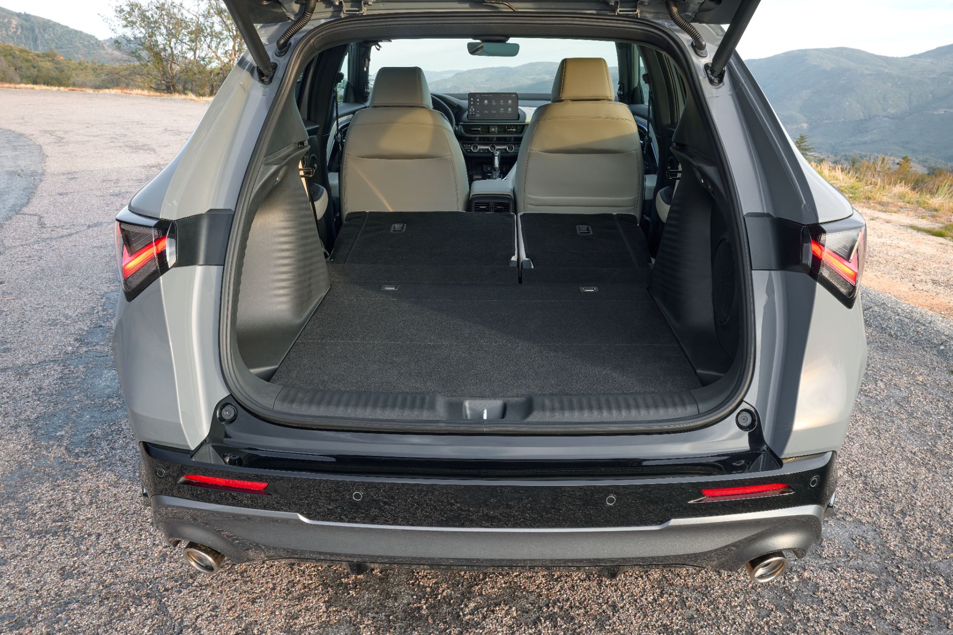 acura adx a spec cargo space seats folded