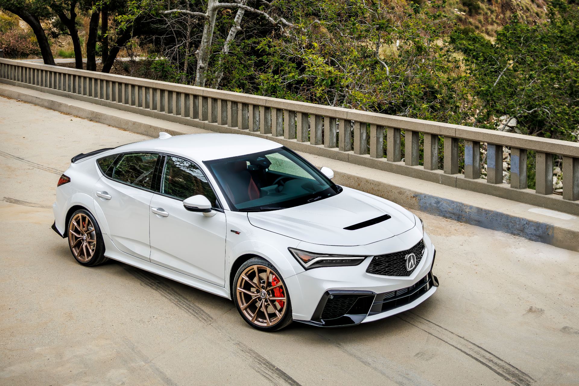 2026 acura integra type s front three quarter white