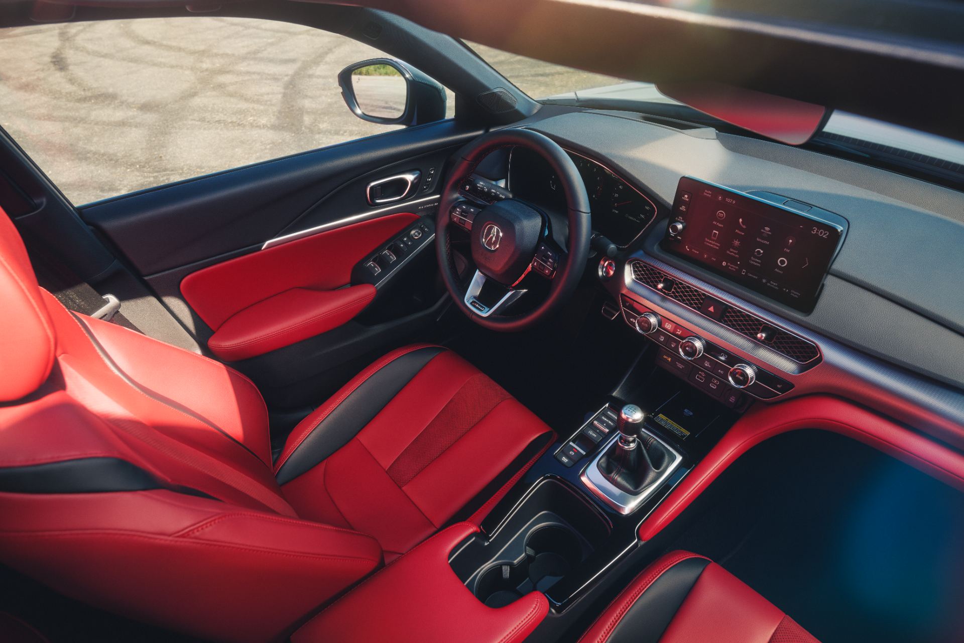 2026 acura integra a spec interior dashboard red