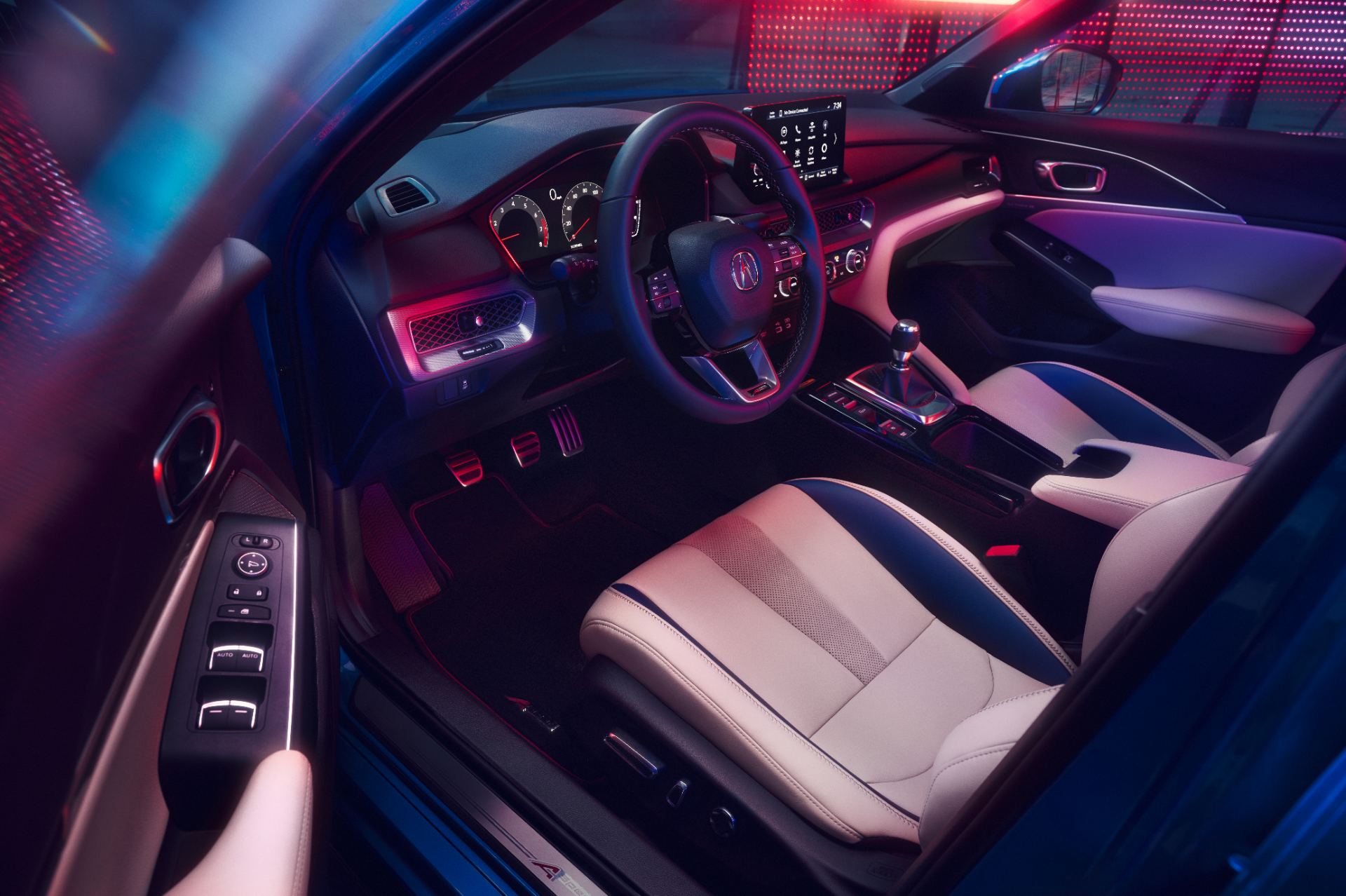 2026 acura integra a spec interior front seats ambient lighting