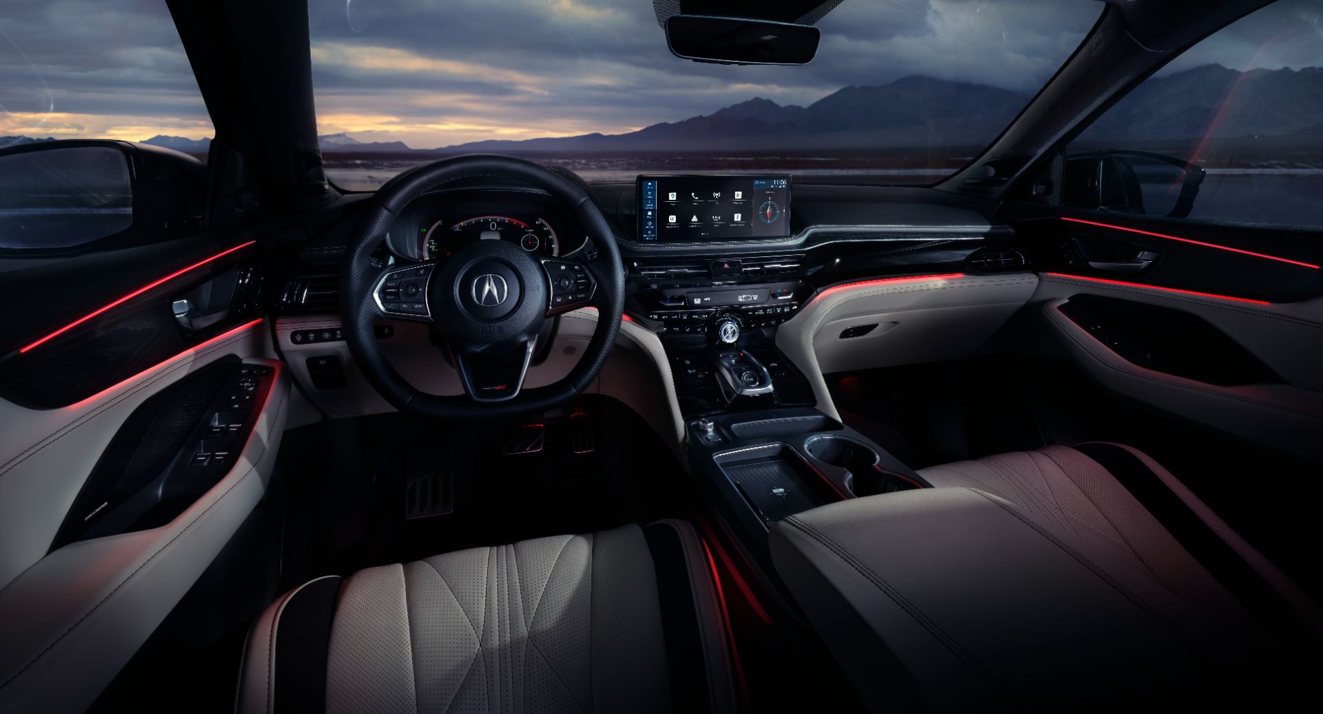 2025 acura mdx type s interior dashboard ambient lighting