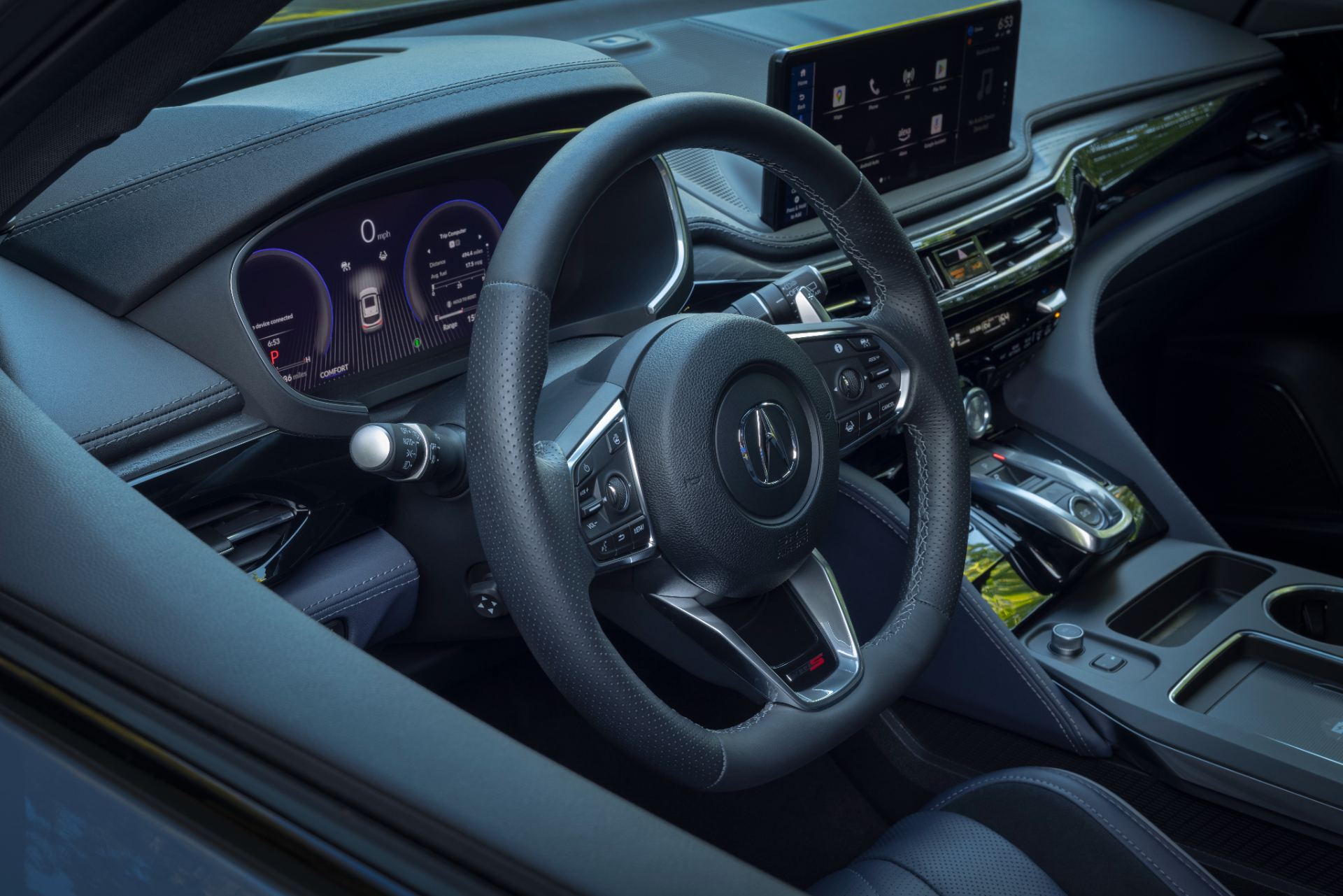 acura mdx type s interior steering wheel