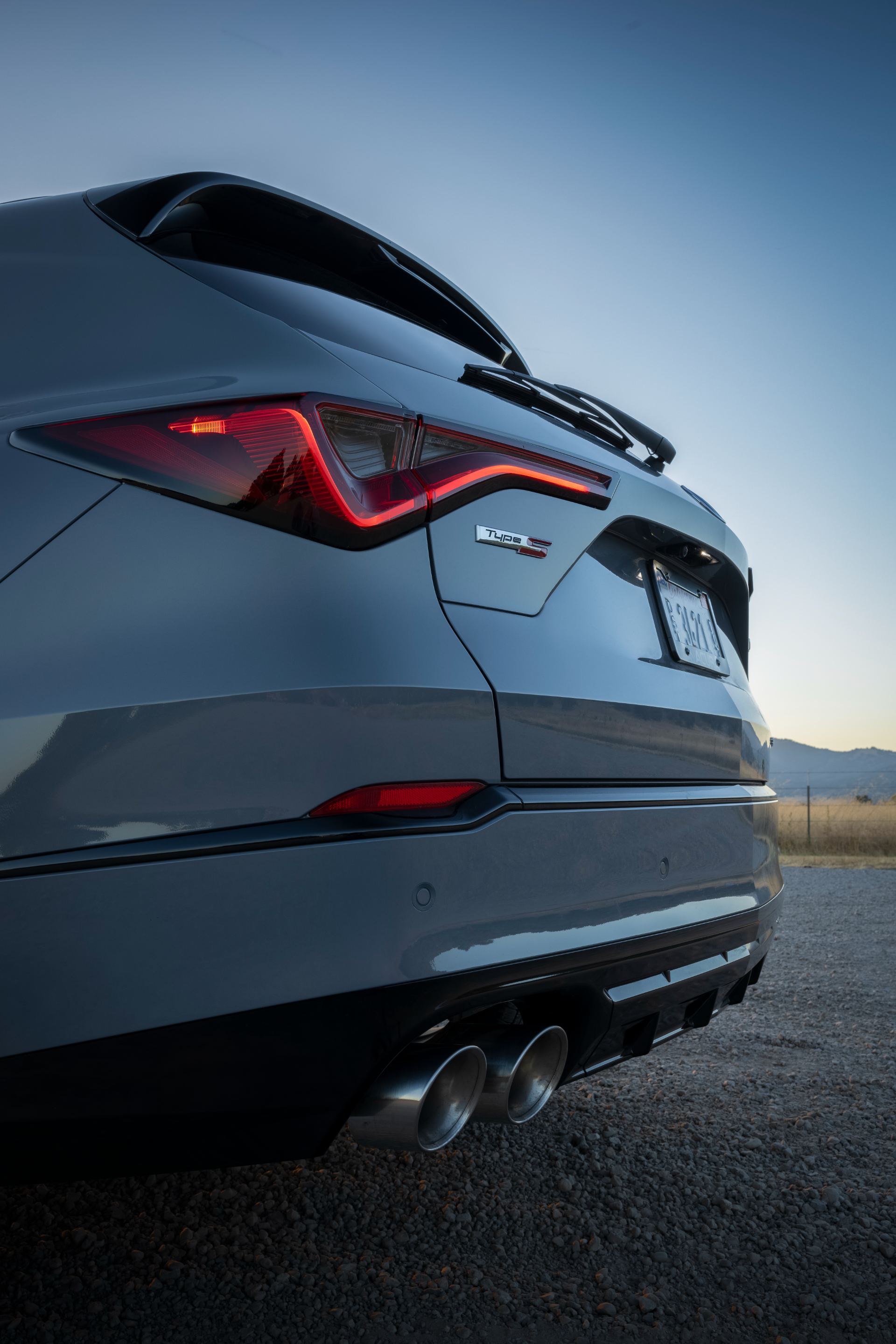 acura mdx type s rear detail grey