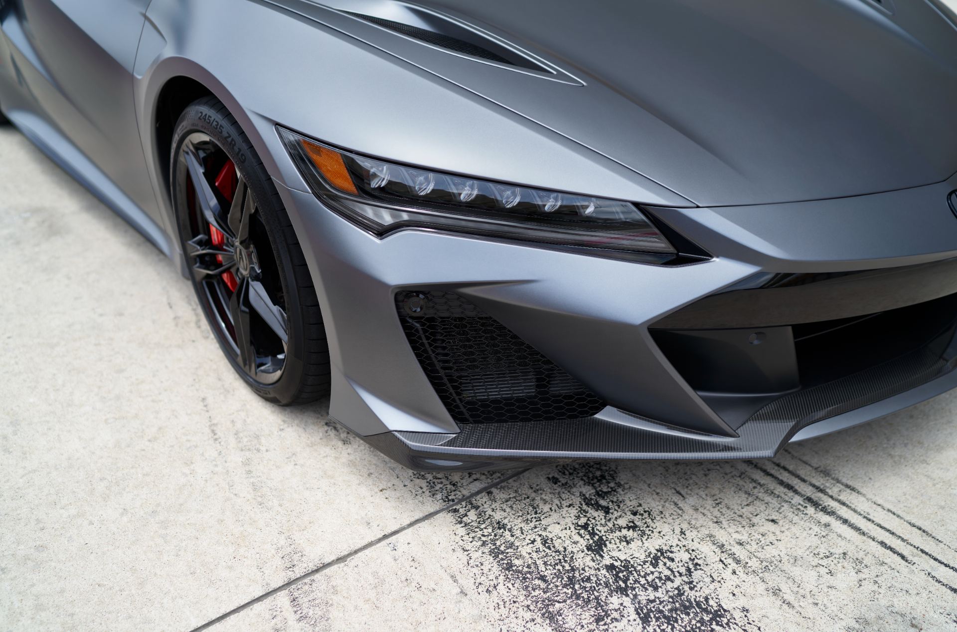 2022 acura nsx type s front detail grey