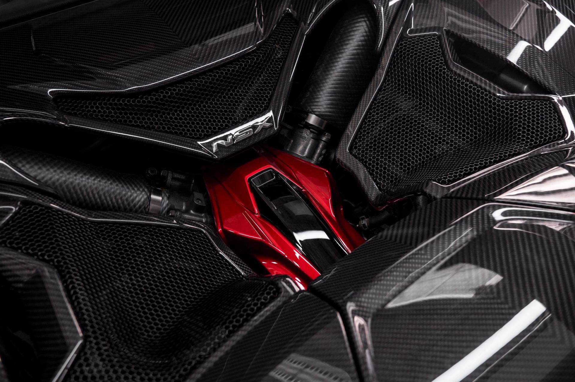 2022 acura nsx type s engine bay
