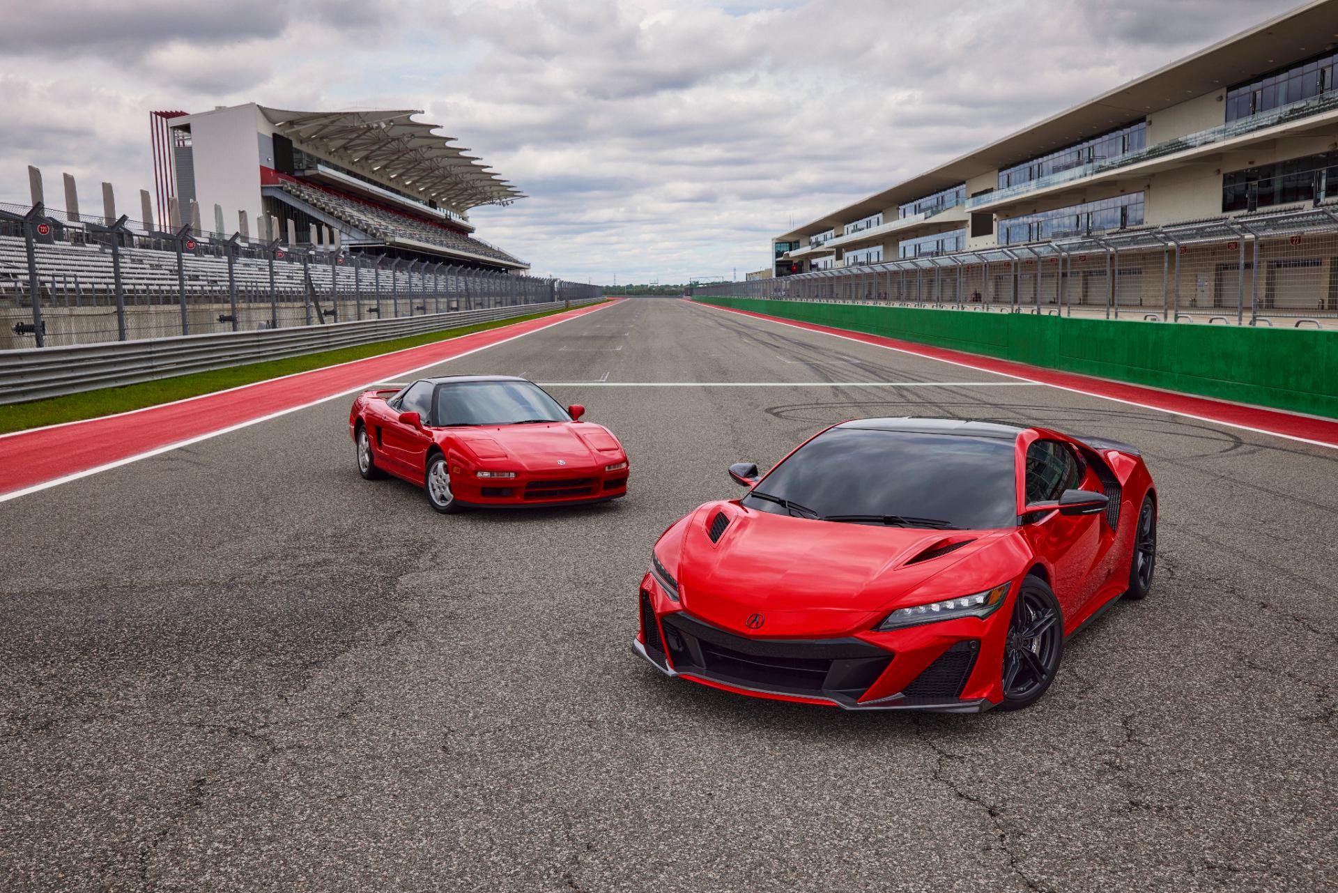 2022 acura nsx type s with first generation nsx red