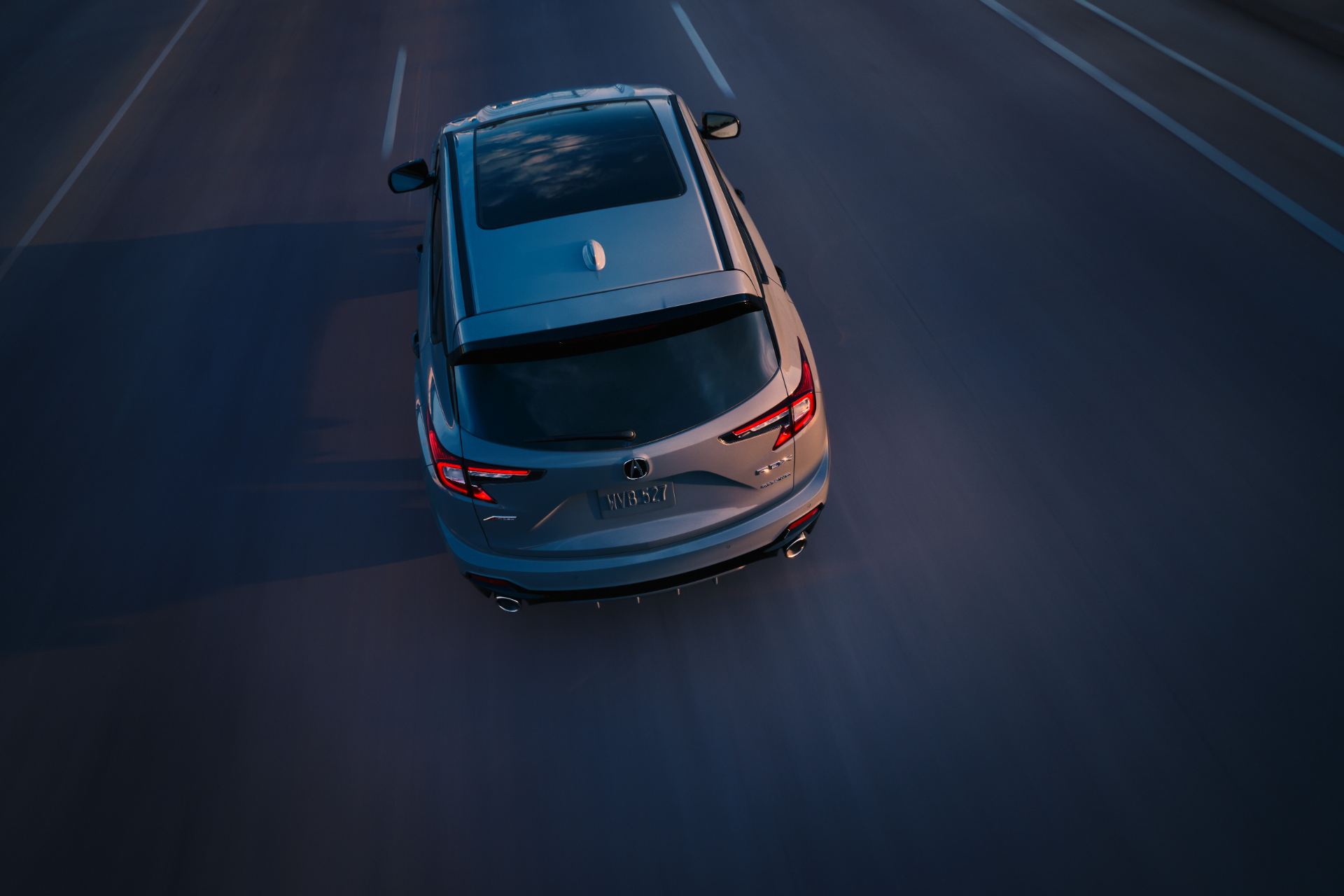 2025 acura rdx a spec driving overhead