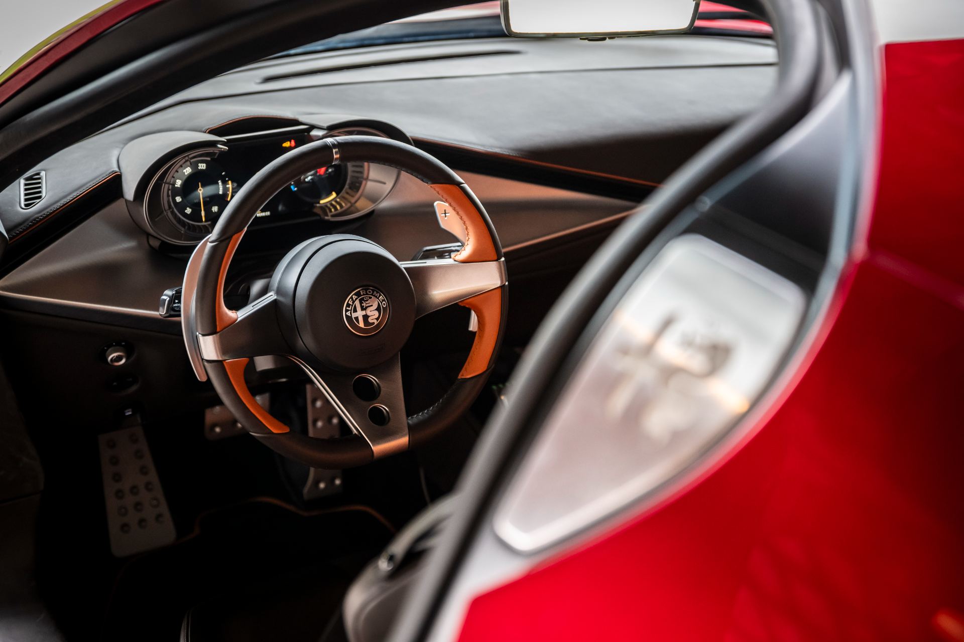2024 alfa romeo 33 stradale interior steering wheel