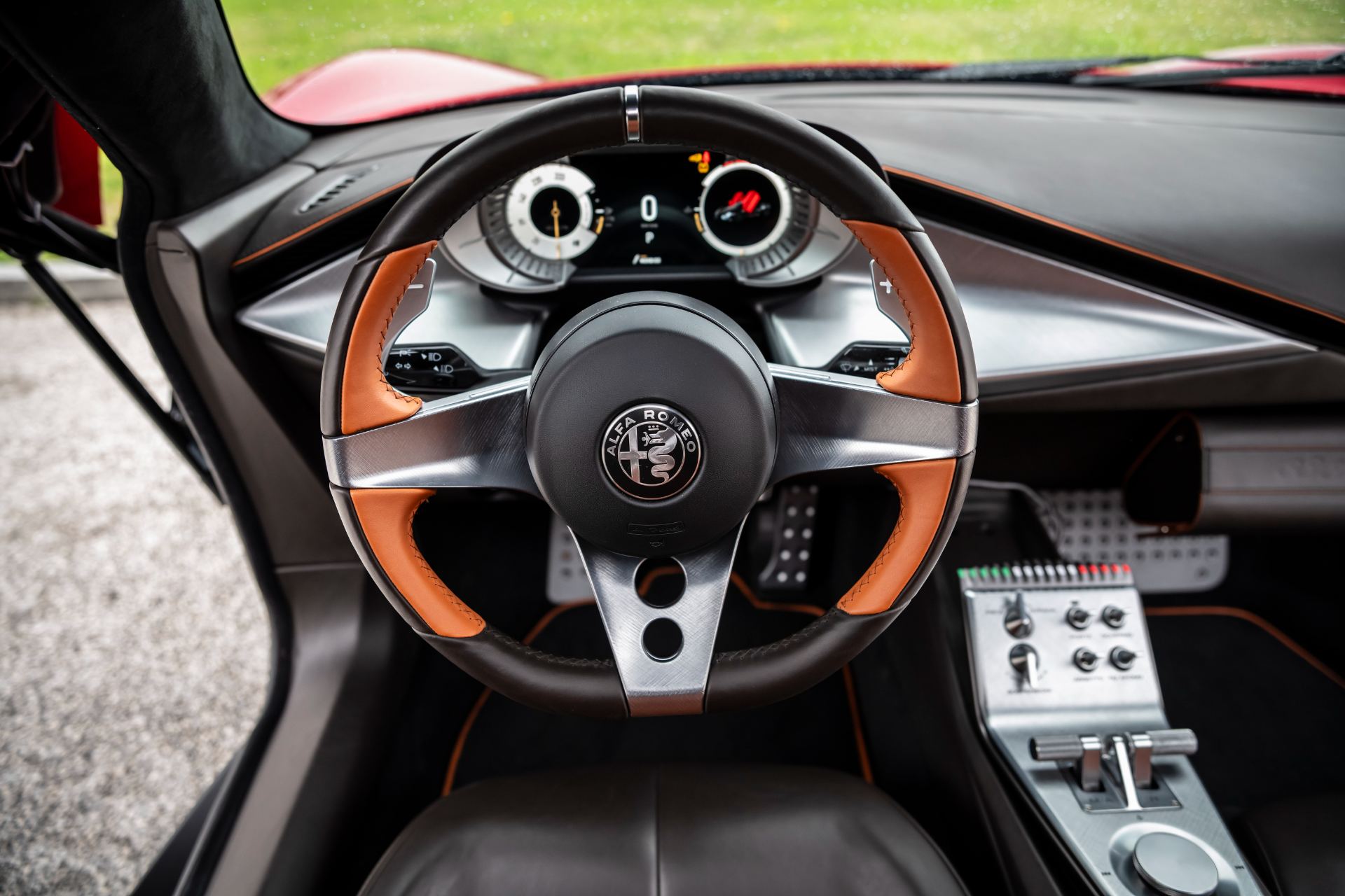 2024 alfa romeo 33 stradale interior steering wheel digital cluster