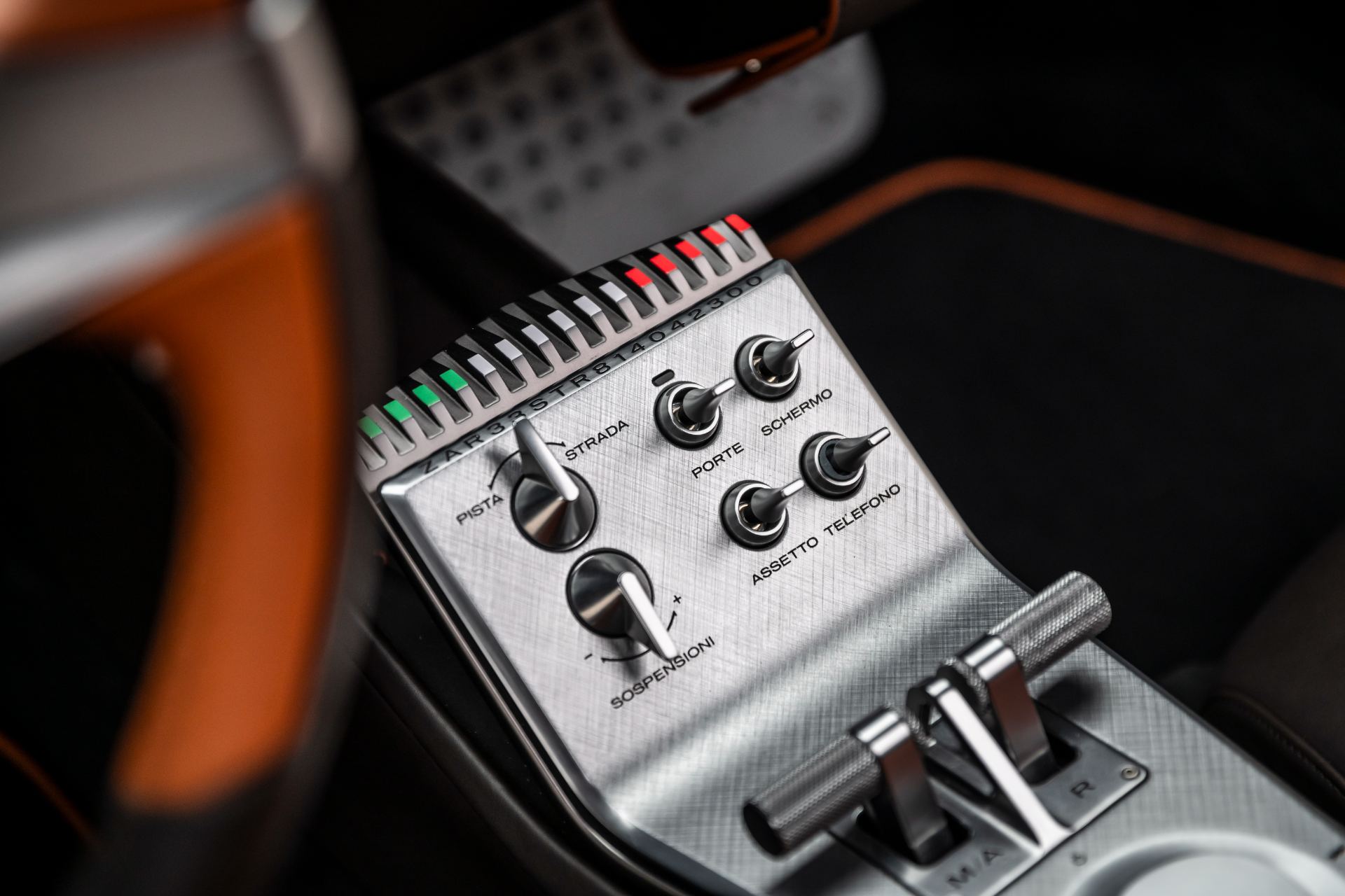 2024 alfa romeo 33 stradale interior center console switches
