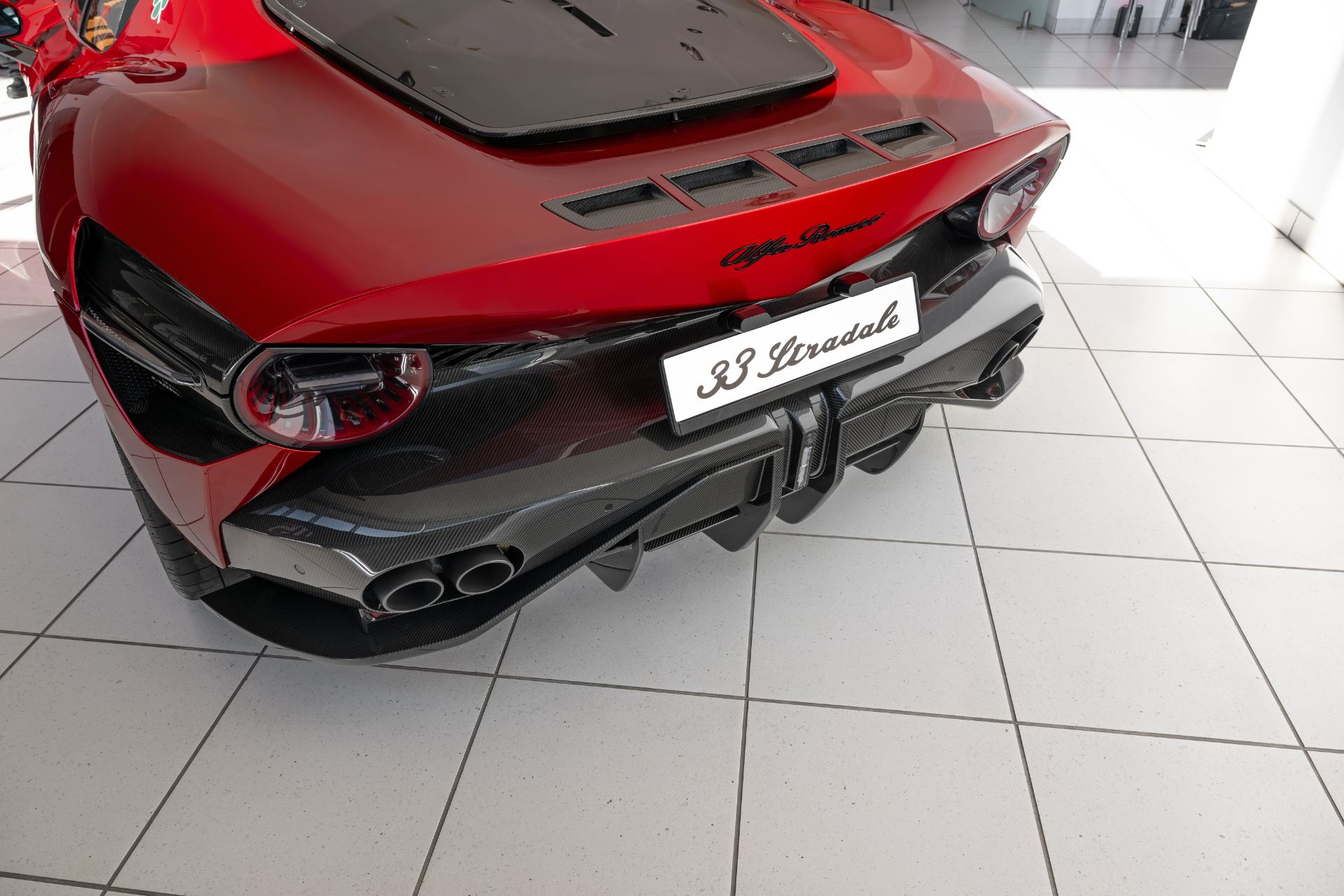 2024 alfa romeo 33 stradale rear diffuser exhaust