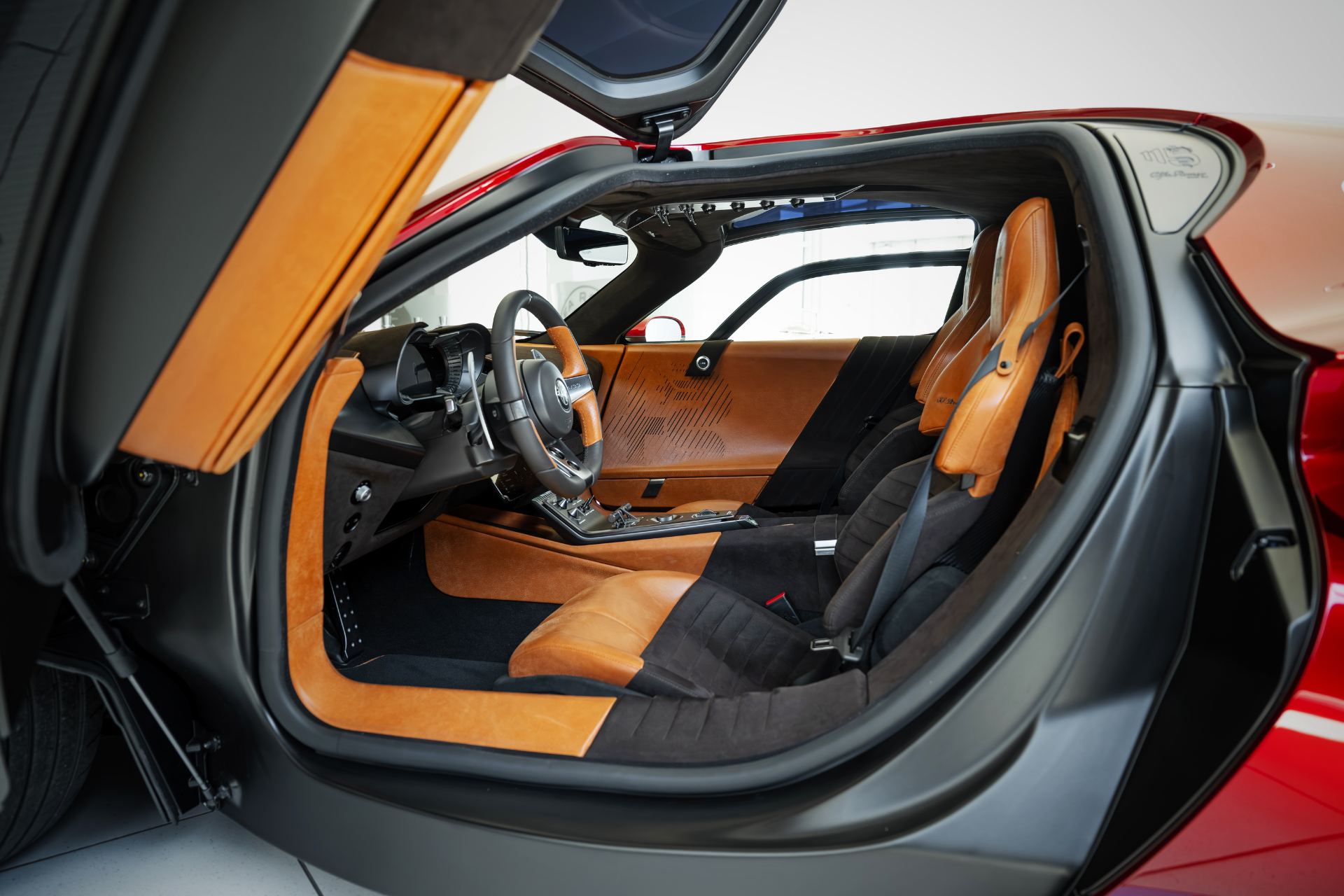 2024 alfa romeo 33 stradale interior through open door