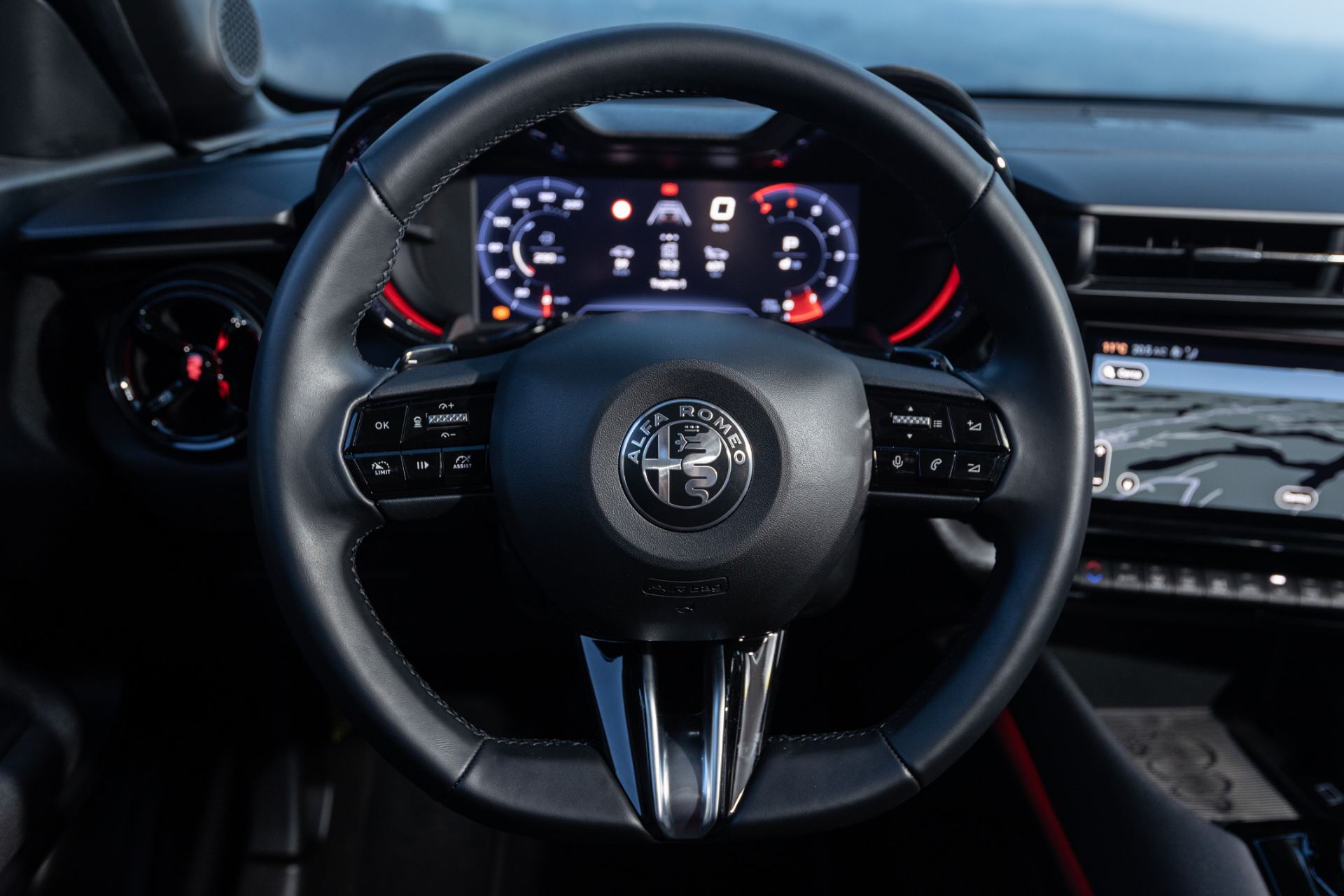 2026 alfa romeo junior ibrida q4 interior steering wheel