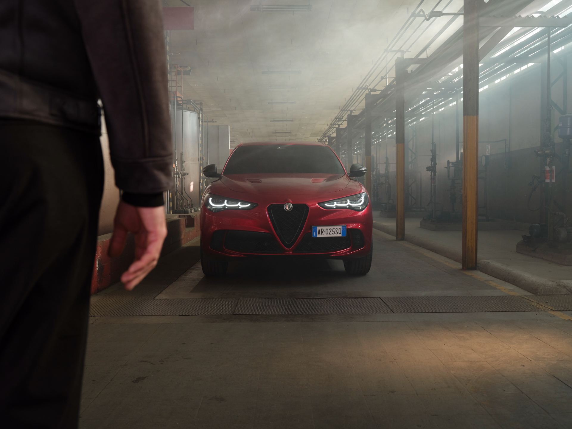 2026 alfa romeo stelvio quadrifoglio collezione front industrial red