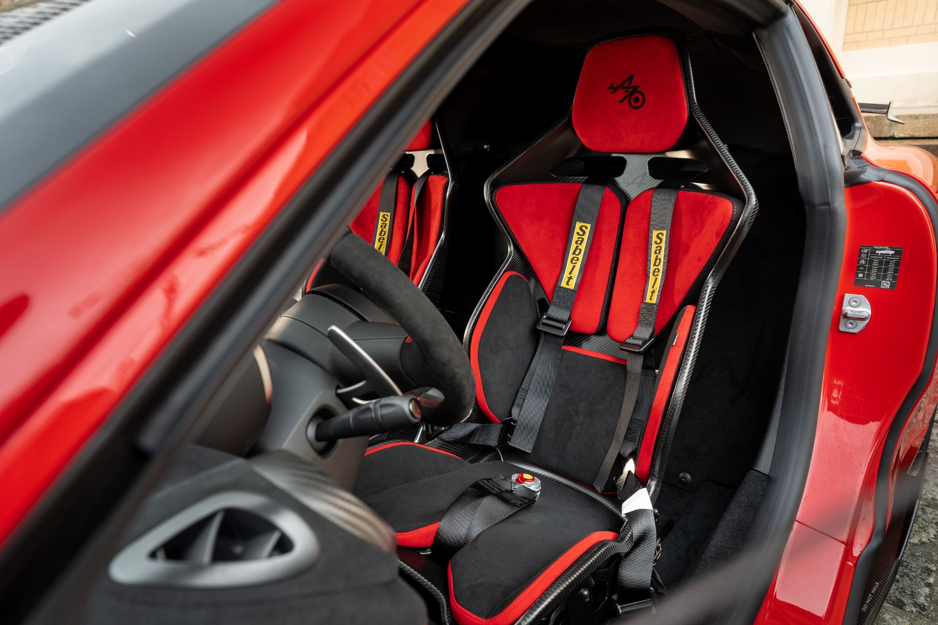 2026 alpine a110 interior sabelt seats red