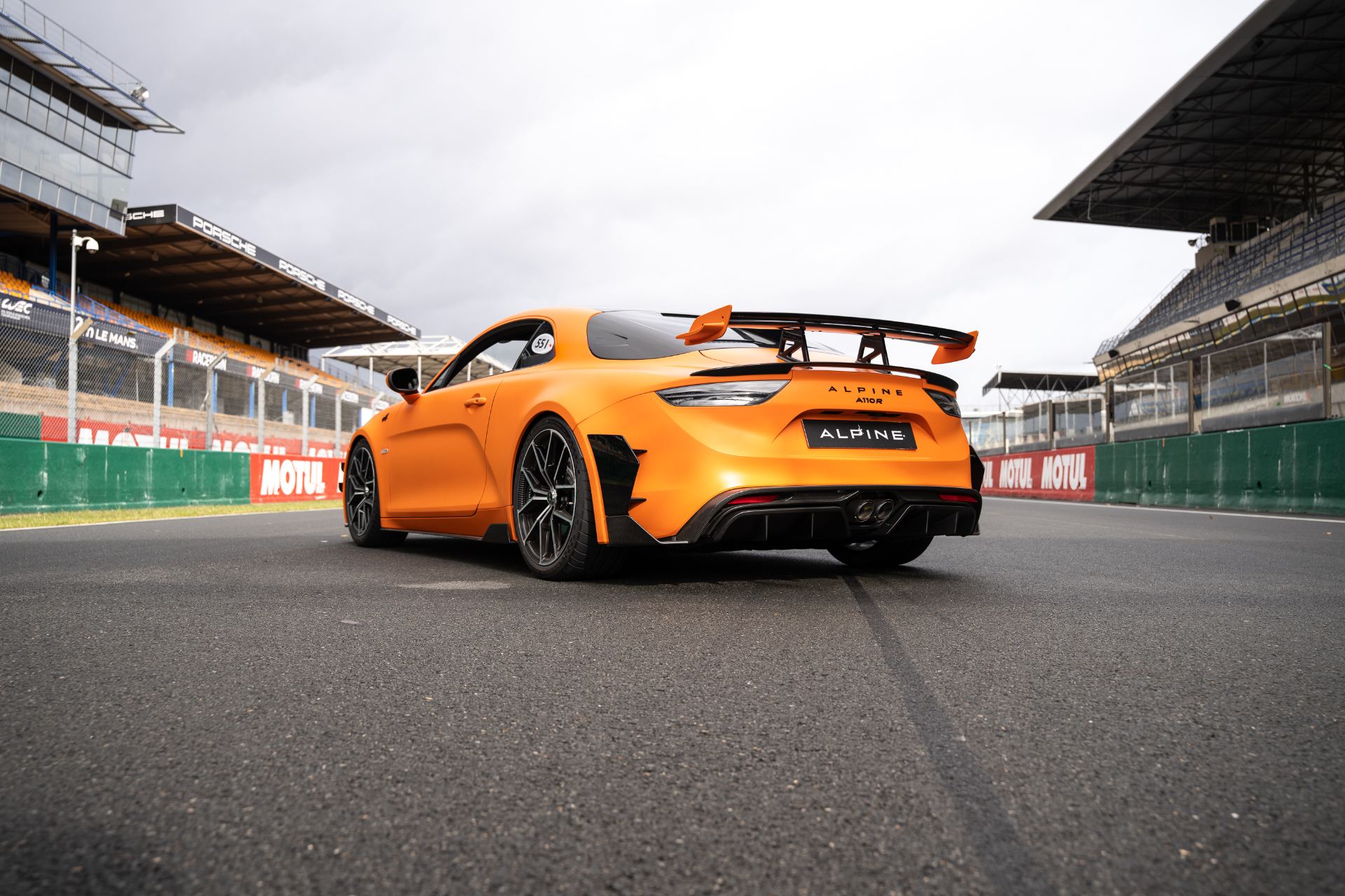 2026 alpine a110 r ultime rear three quarter pit straight orange