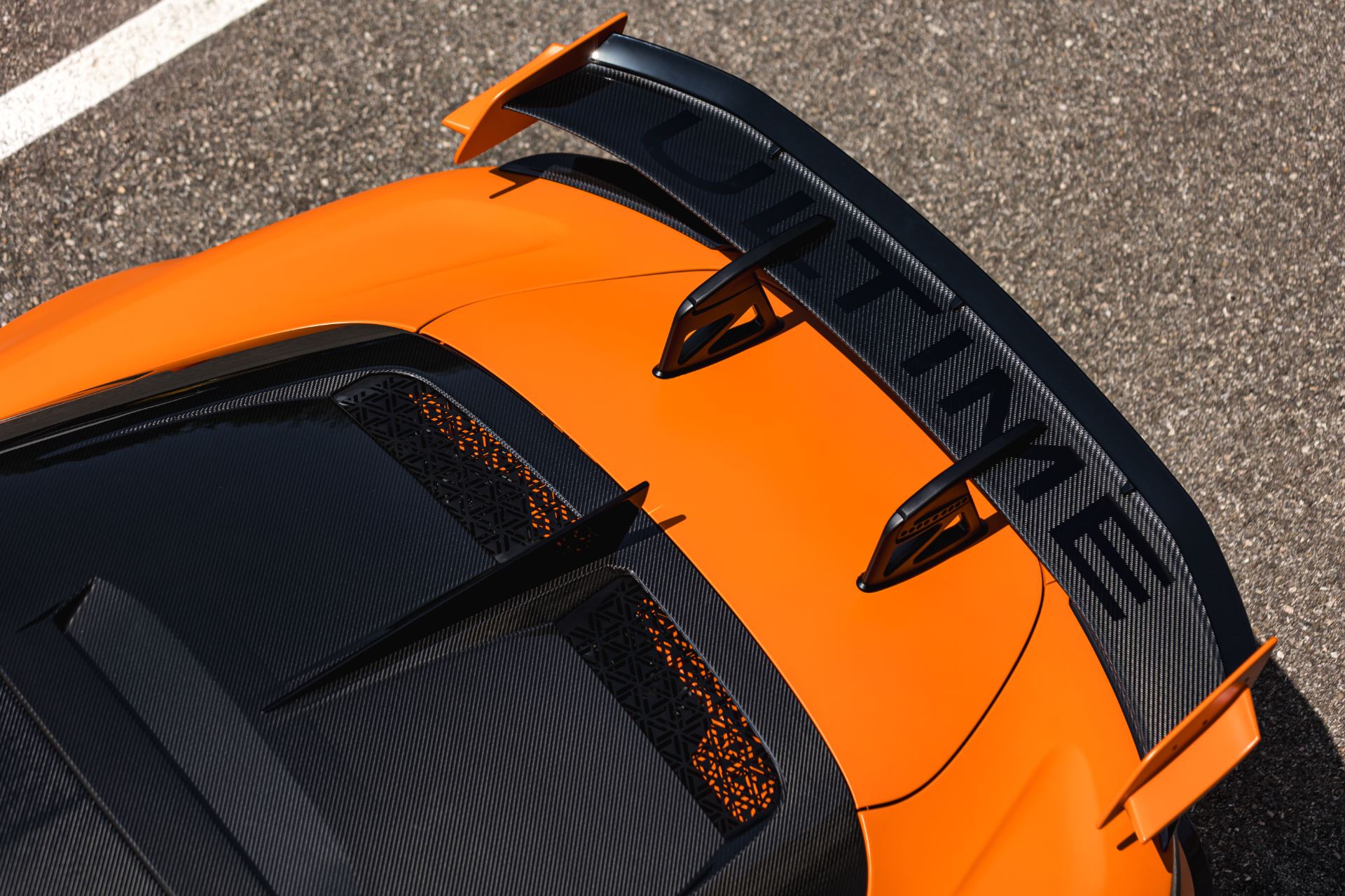 2026 alpine a110 r ultime rear wing high angle orange
