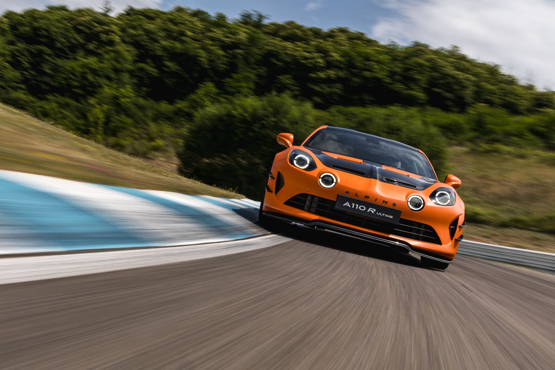 2026 alpine a110 r ultime driving front track orange