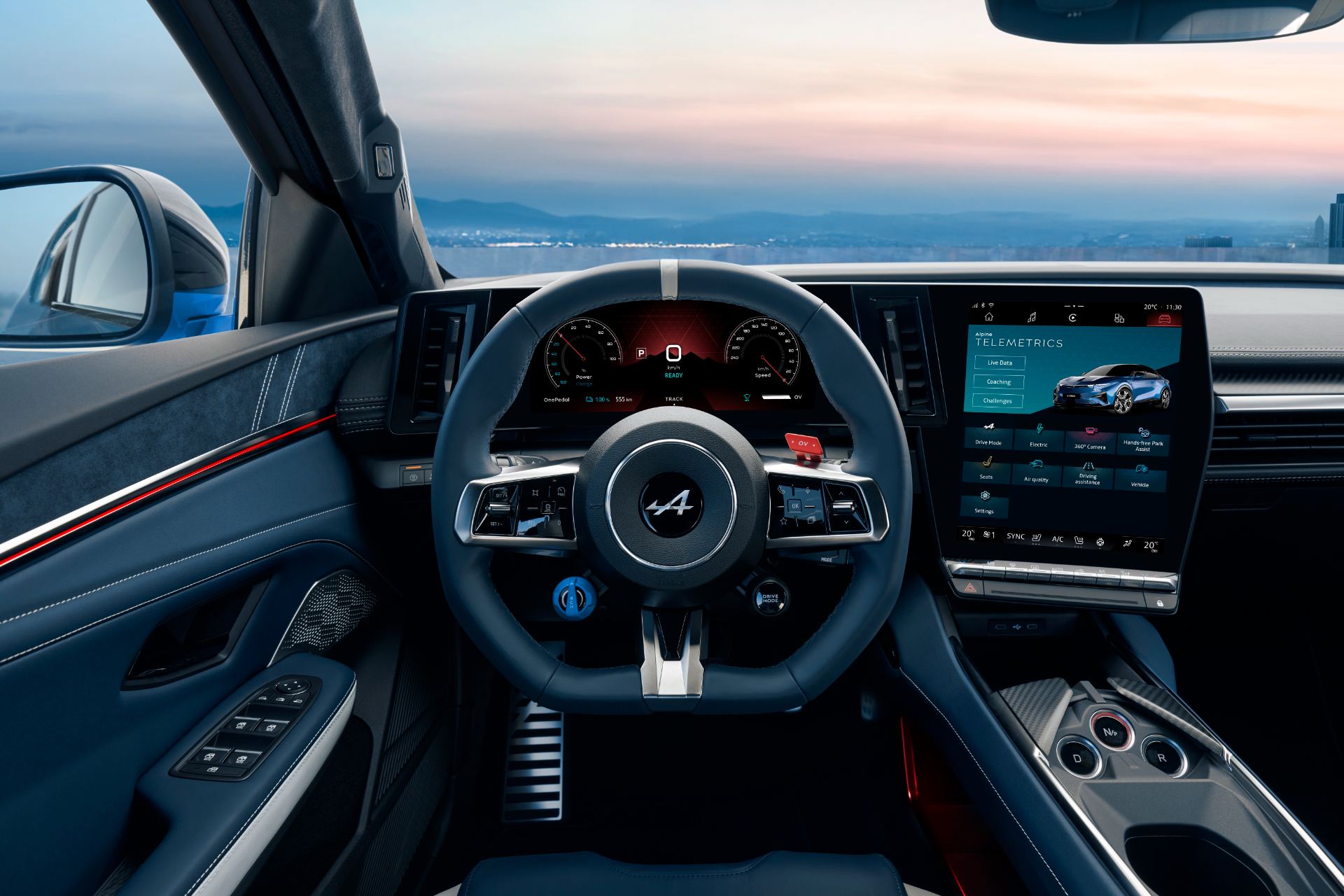 2026 alpine a390 gts interior cockpit