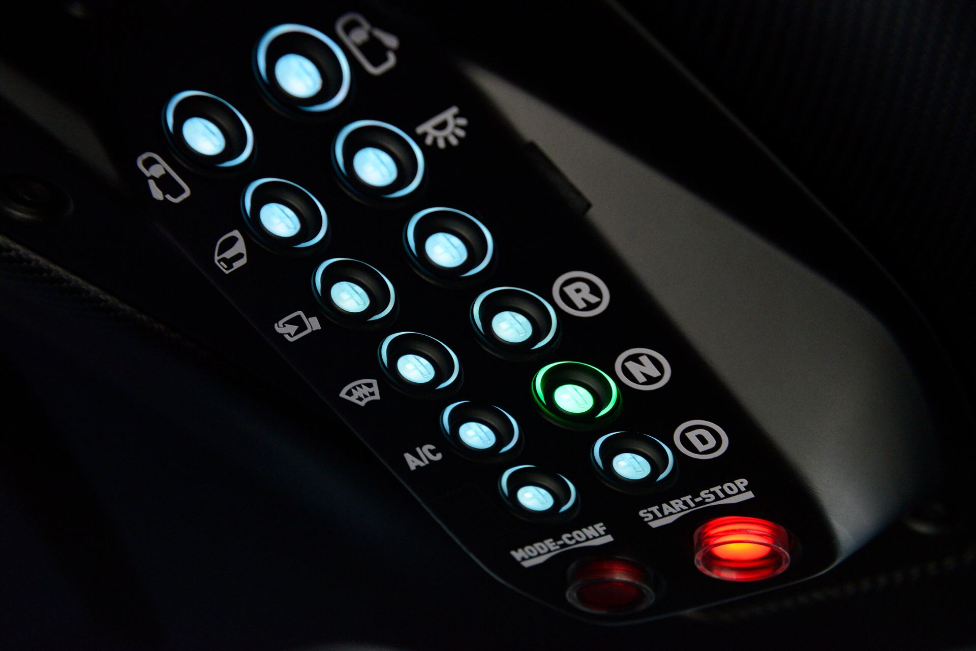 2026 ariel hipercar interior button panel