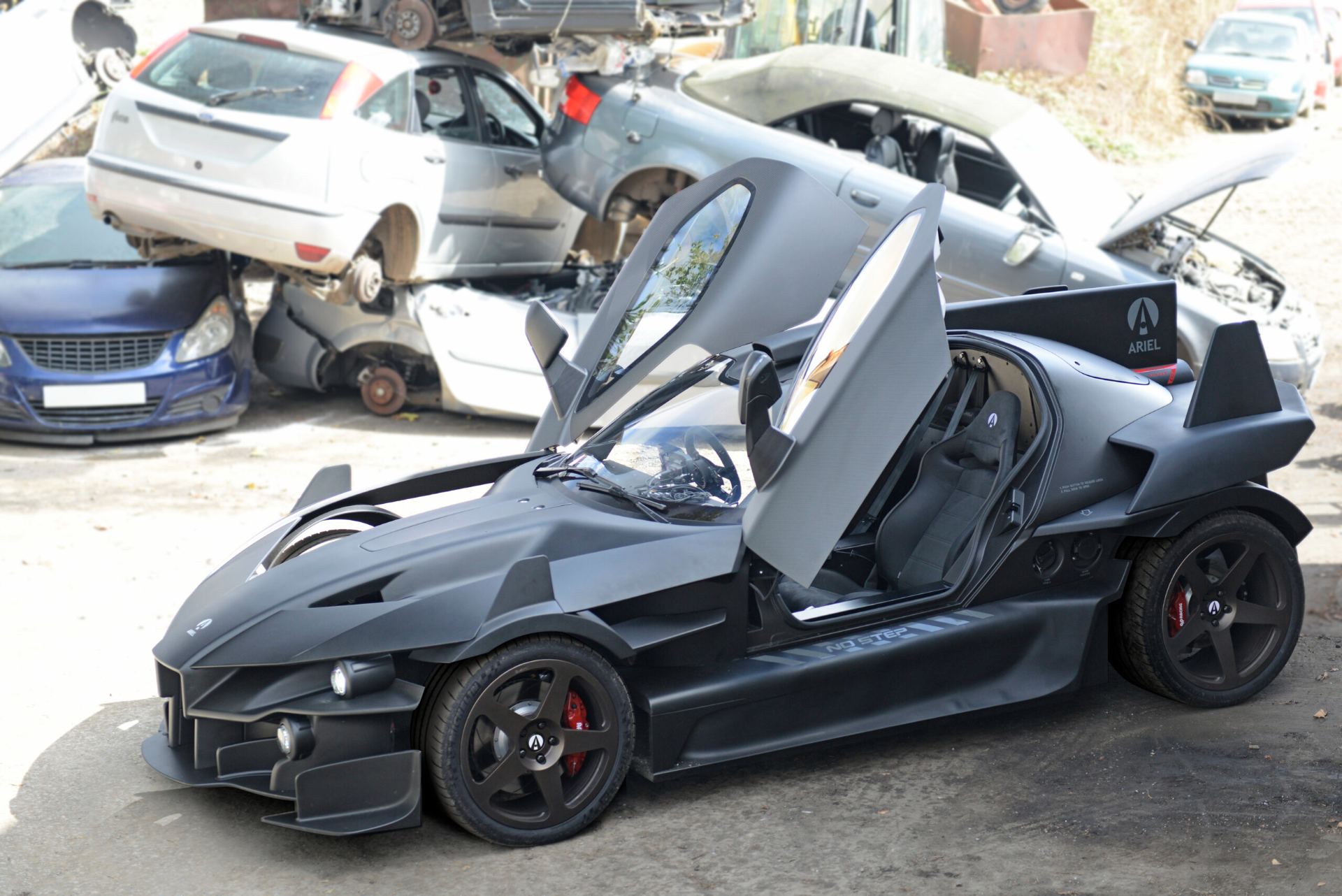 2026 ariel hipercar doors open scrapyard black