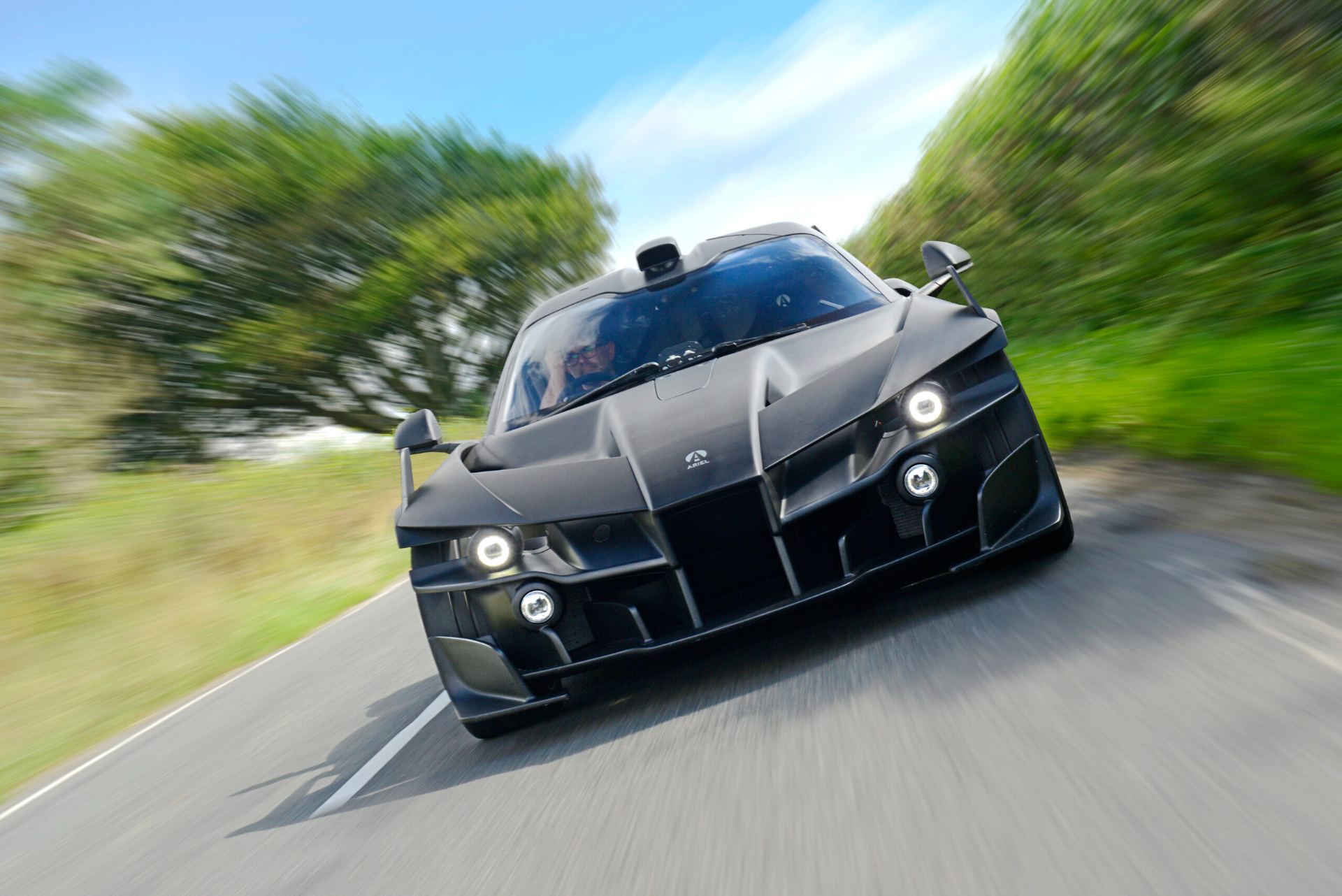 2026 ariel hipercar driving front black