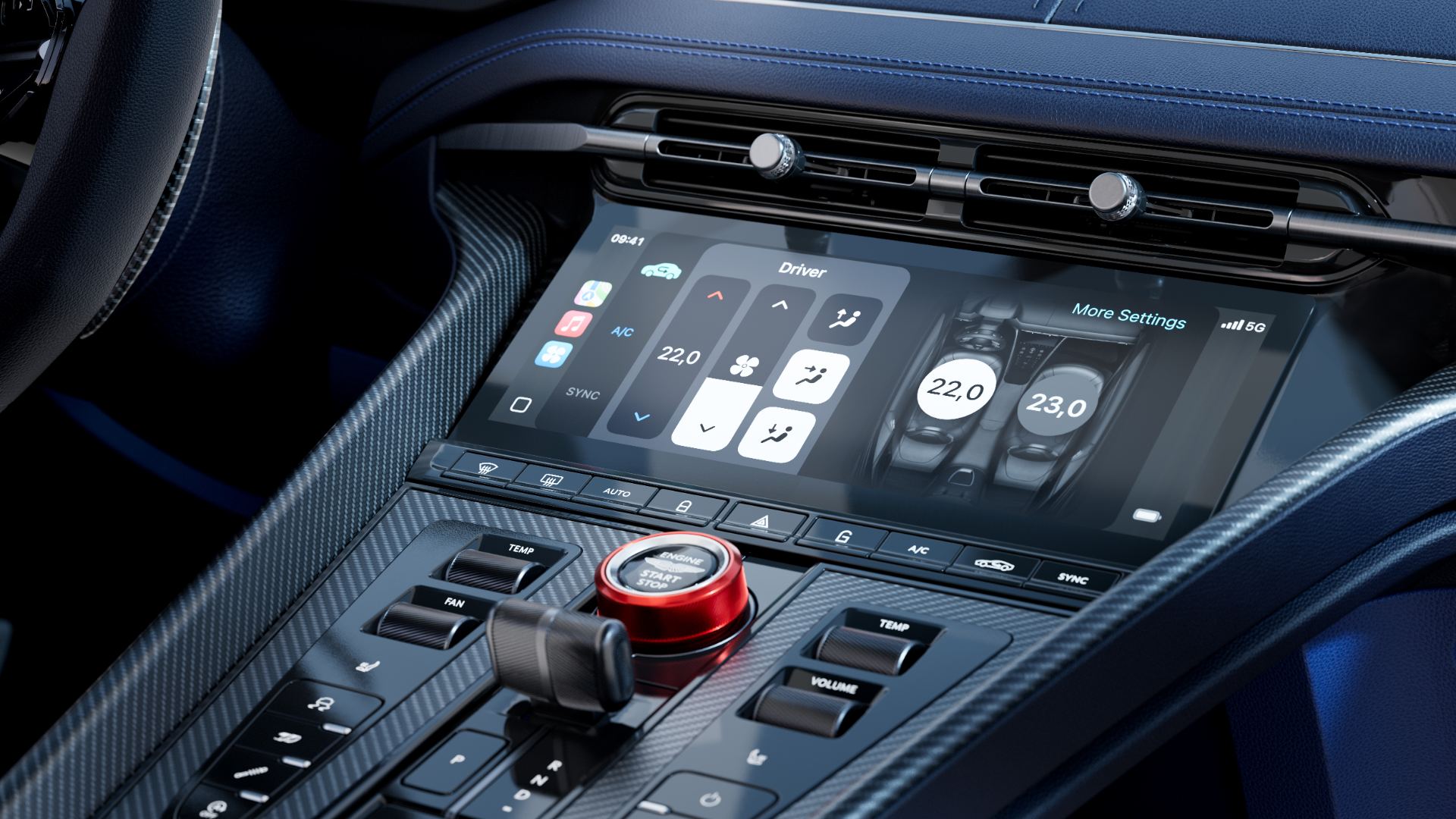 2026 aston martin db12 s interior infotainment