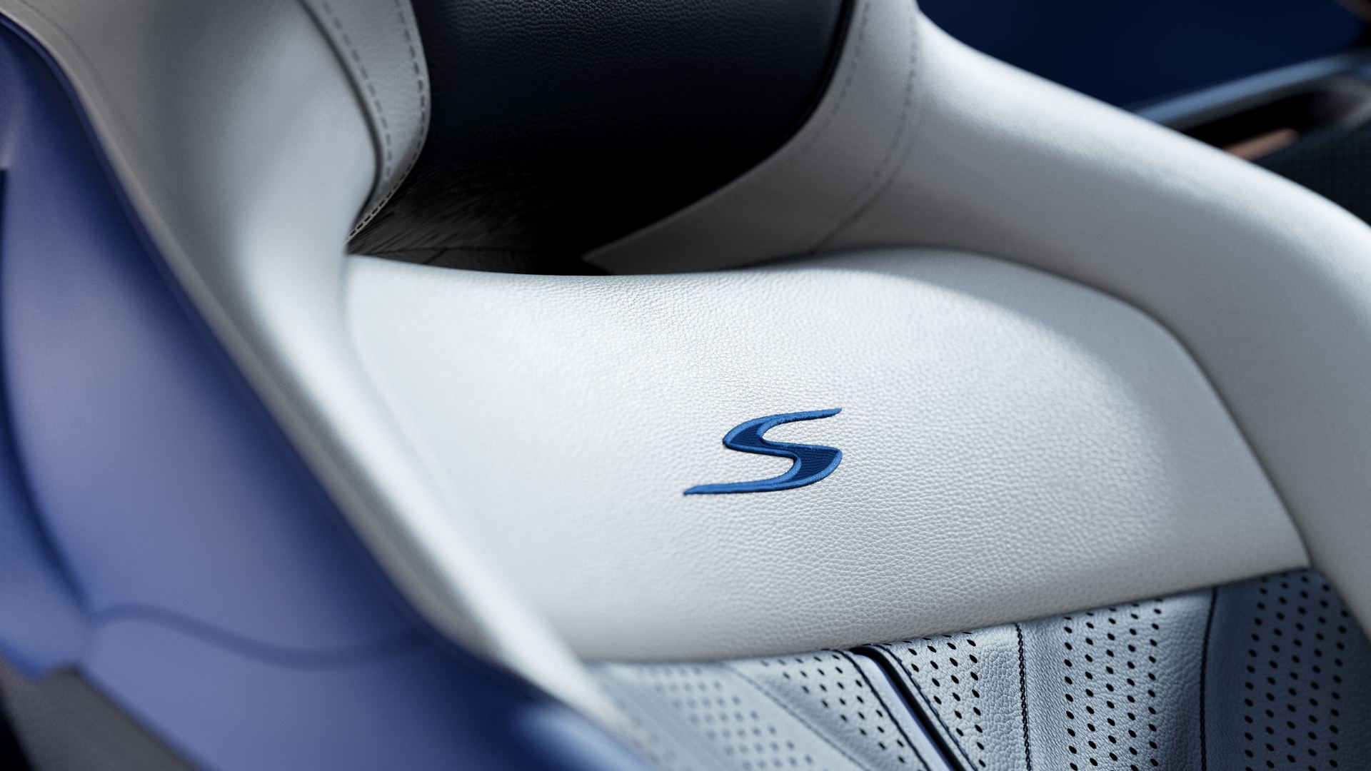 2026 aston martin db12 s interior seat s logo