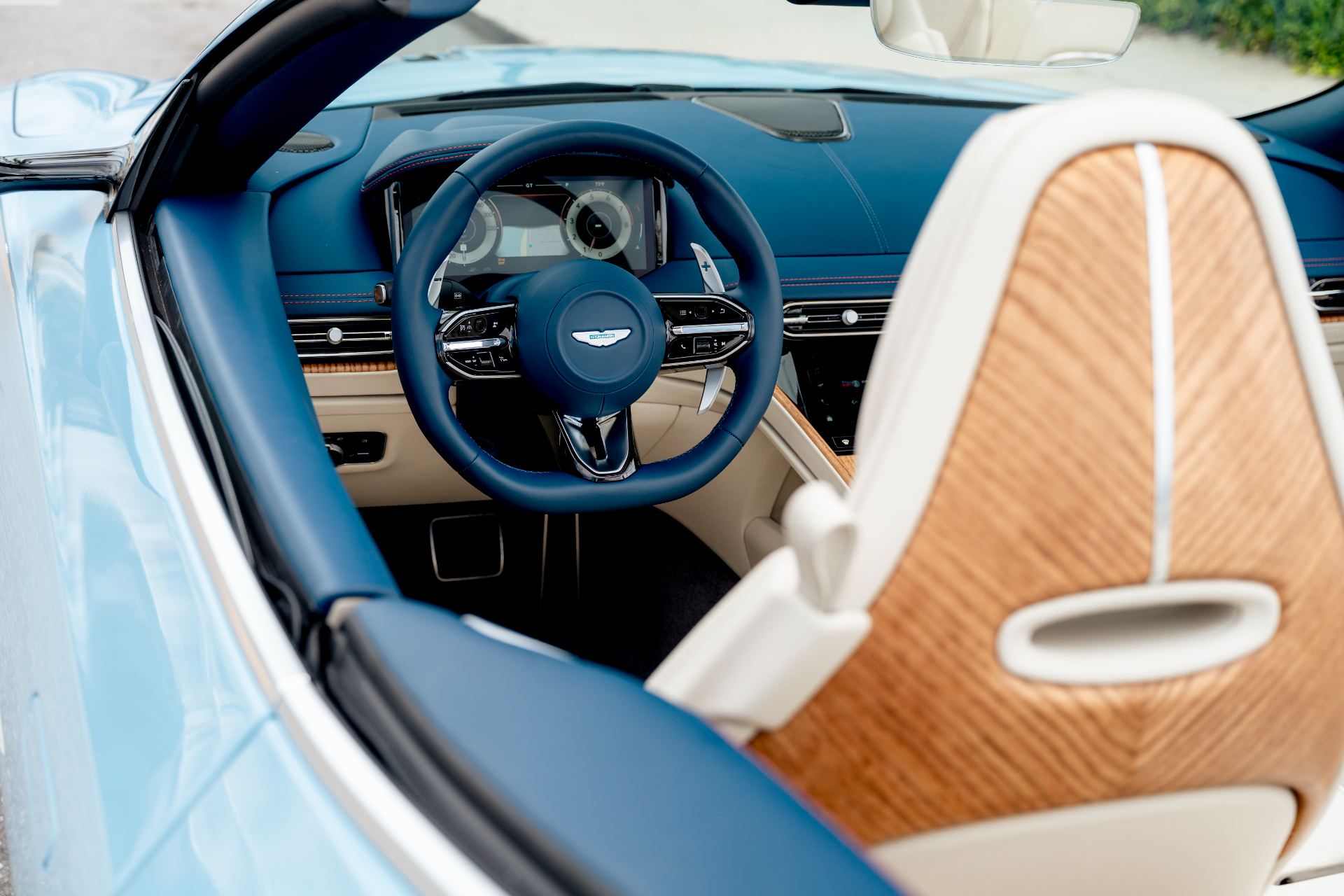 2026 aston martin db12 volante palm beach edition interior dashboard