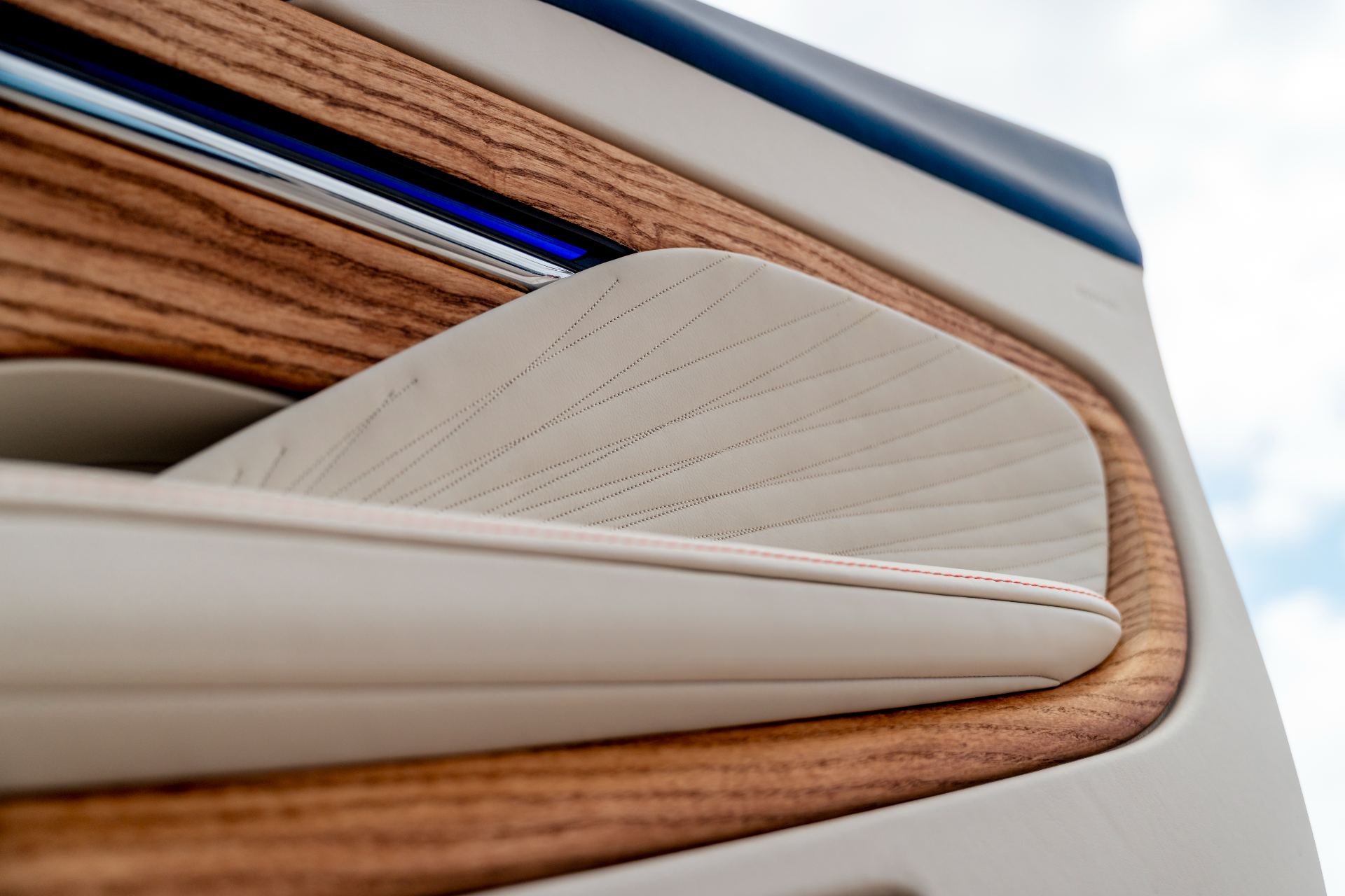 2026 aston martin db12 volante palm beach edition interior door wood