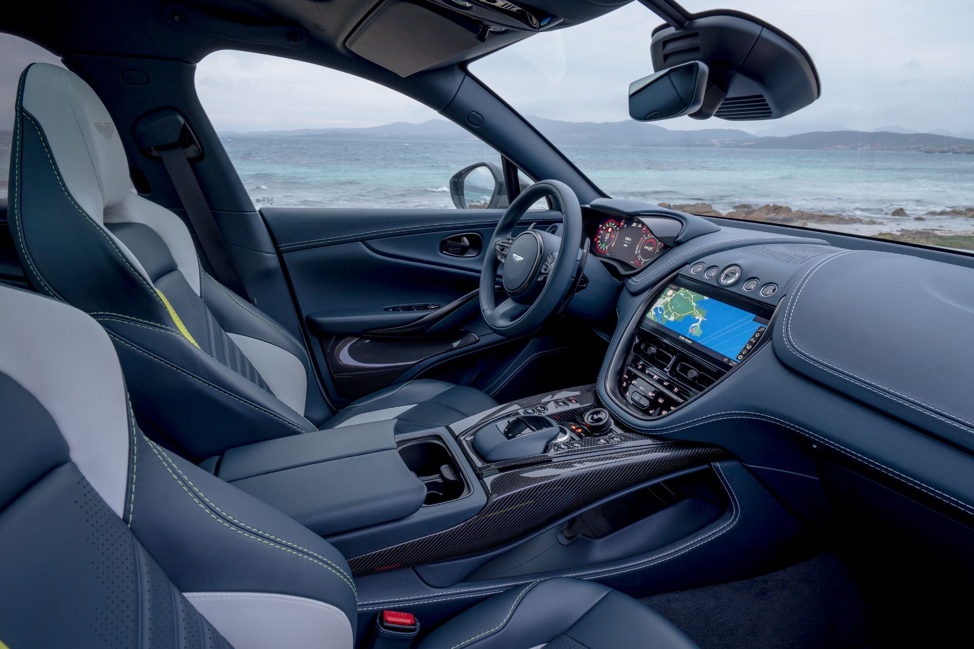 2026 aston martin dbx707 interior dashboard sea view