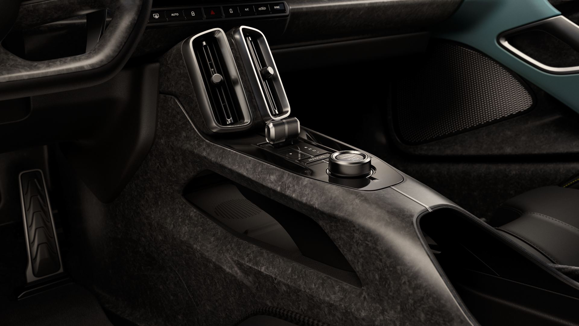 2026 aston martin valhalla interior center console