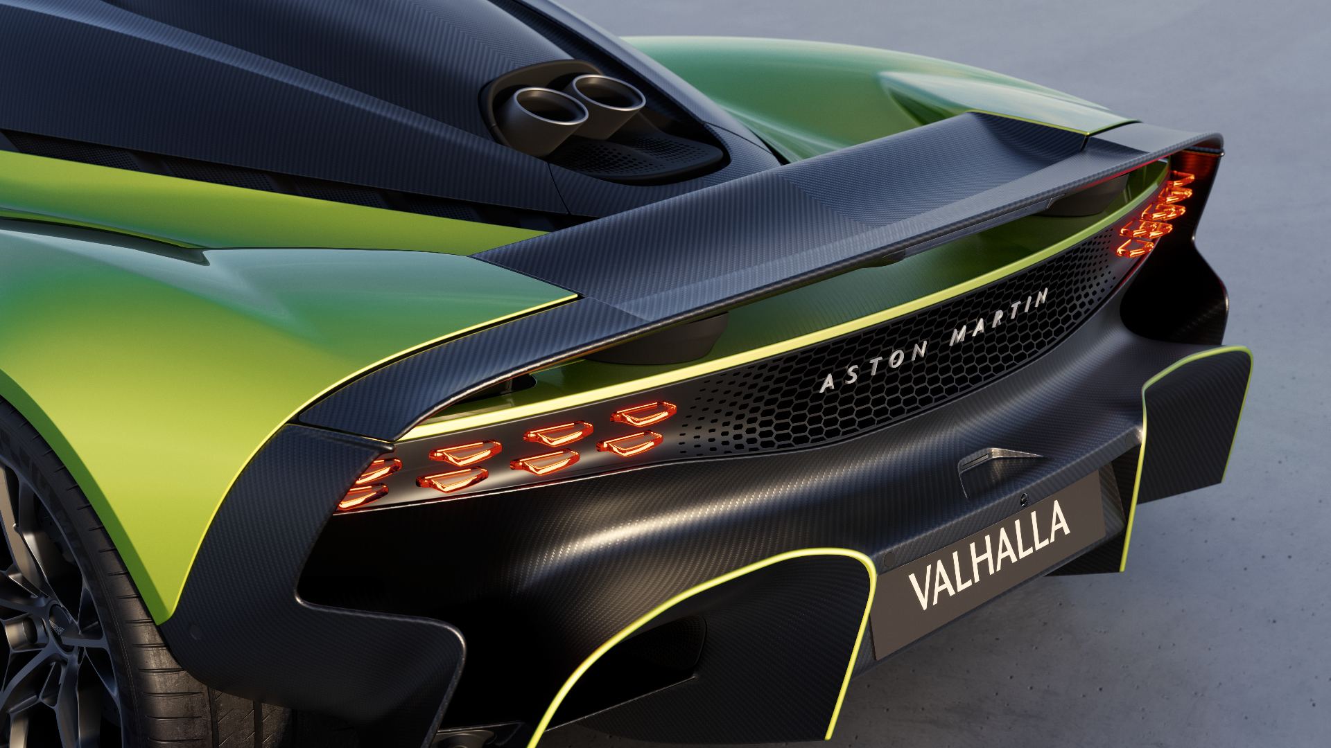 2026 aston martin valhalla rear detail