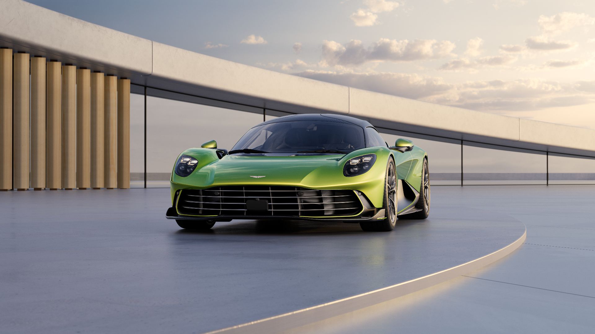 2026 aston martin valhalla front low angle green