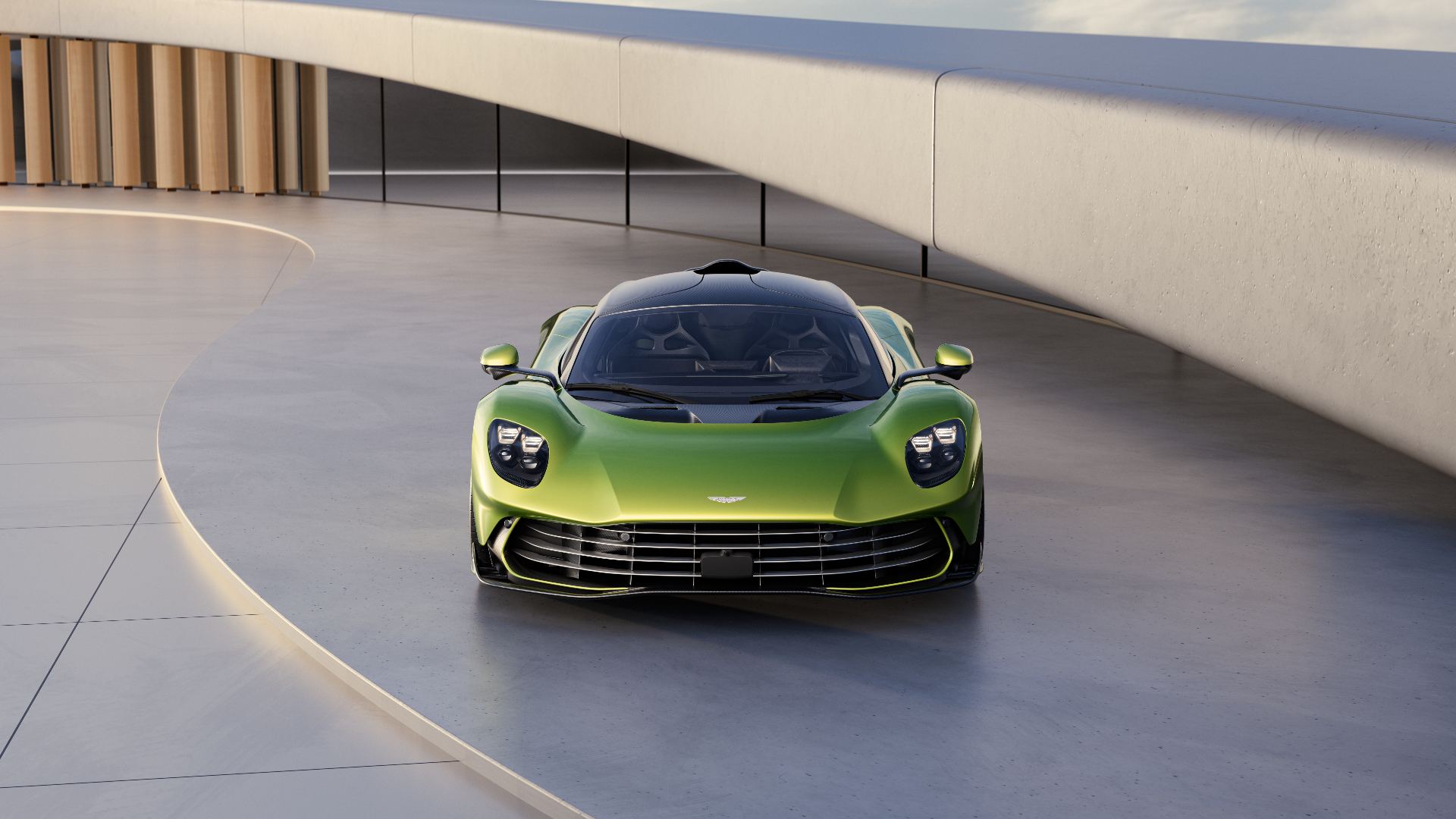 2026 aston martin valhalla front green