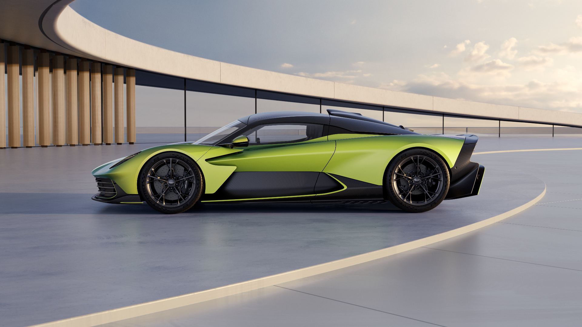 2026 aston martin valhalla side profile green