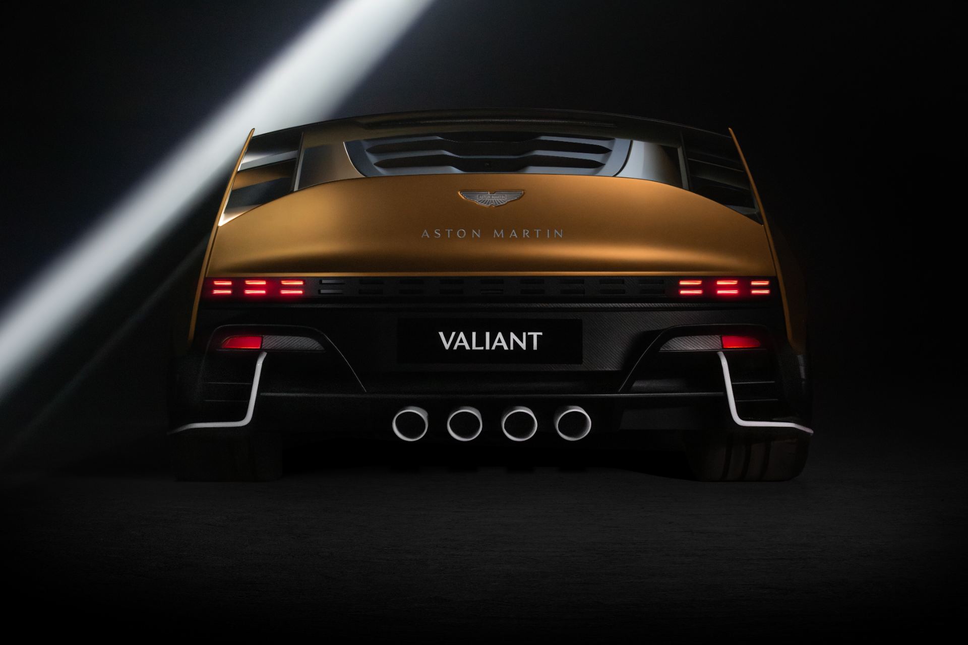 2026 aston martin valiant rear studio gold