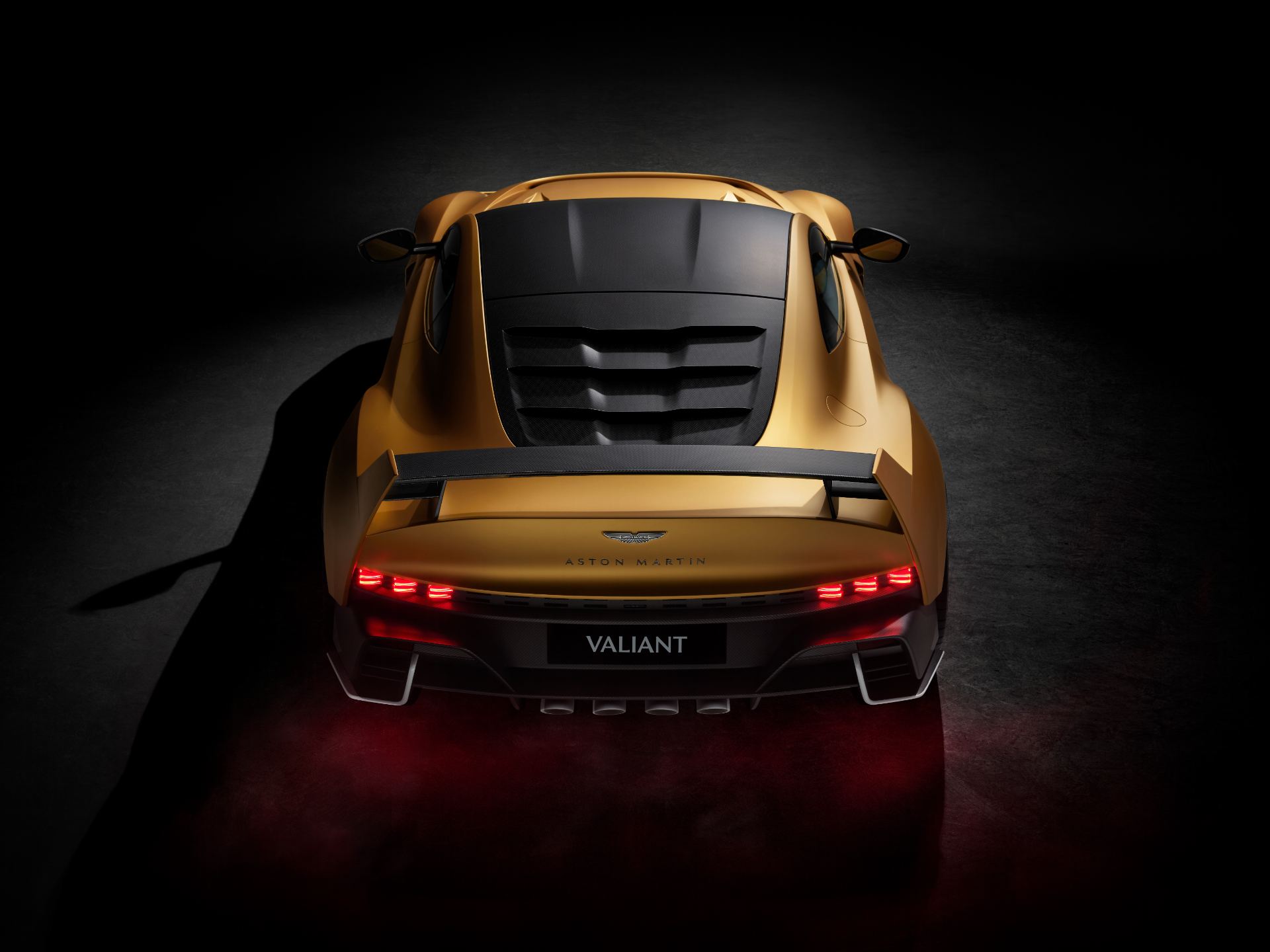 2026 aston martin valiant high angle rear studio gold