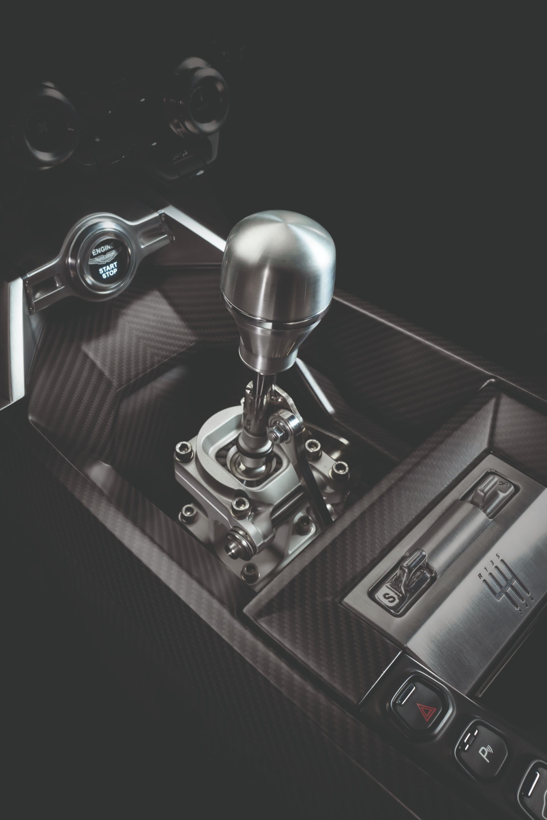 2026 aston martin valiant interior exposed gear linkage