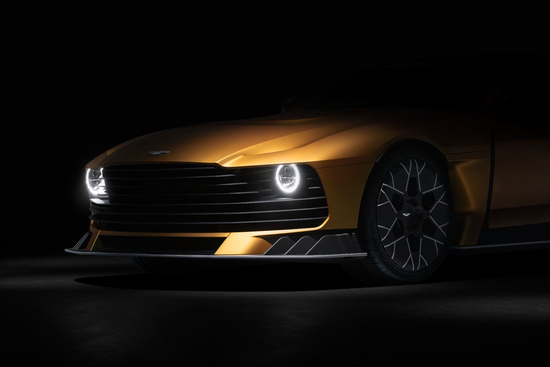 2026 aston martin valiant front detail gold