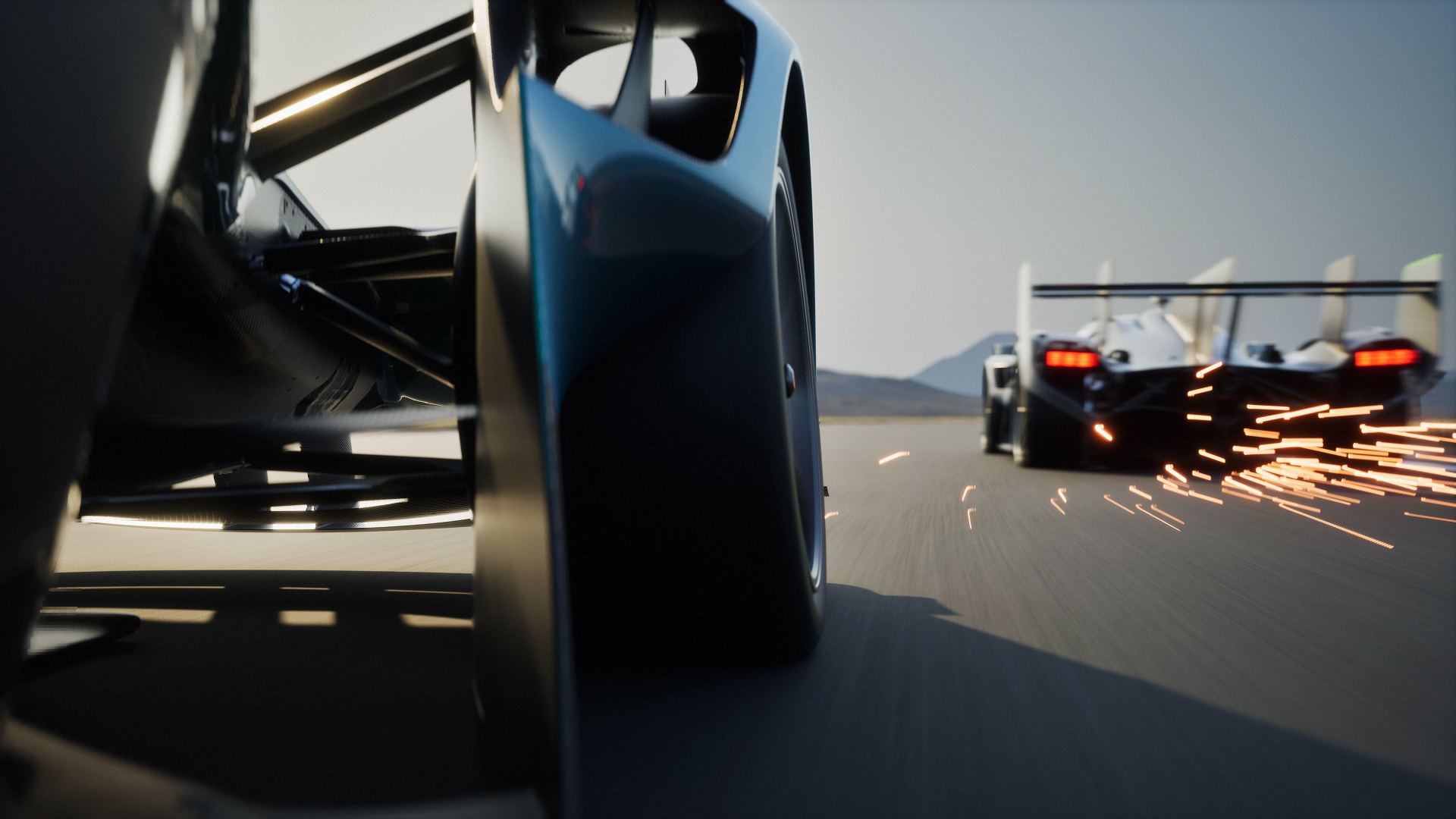 2026 aston martin valkyrie lm driving rear sparks