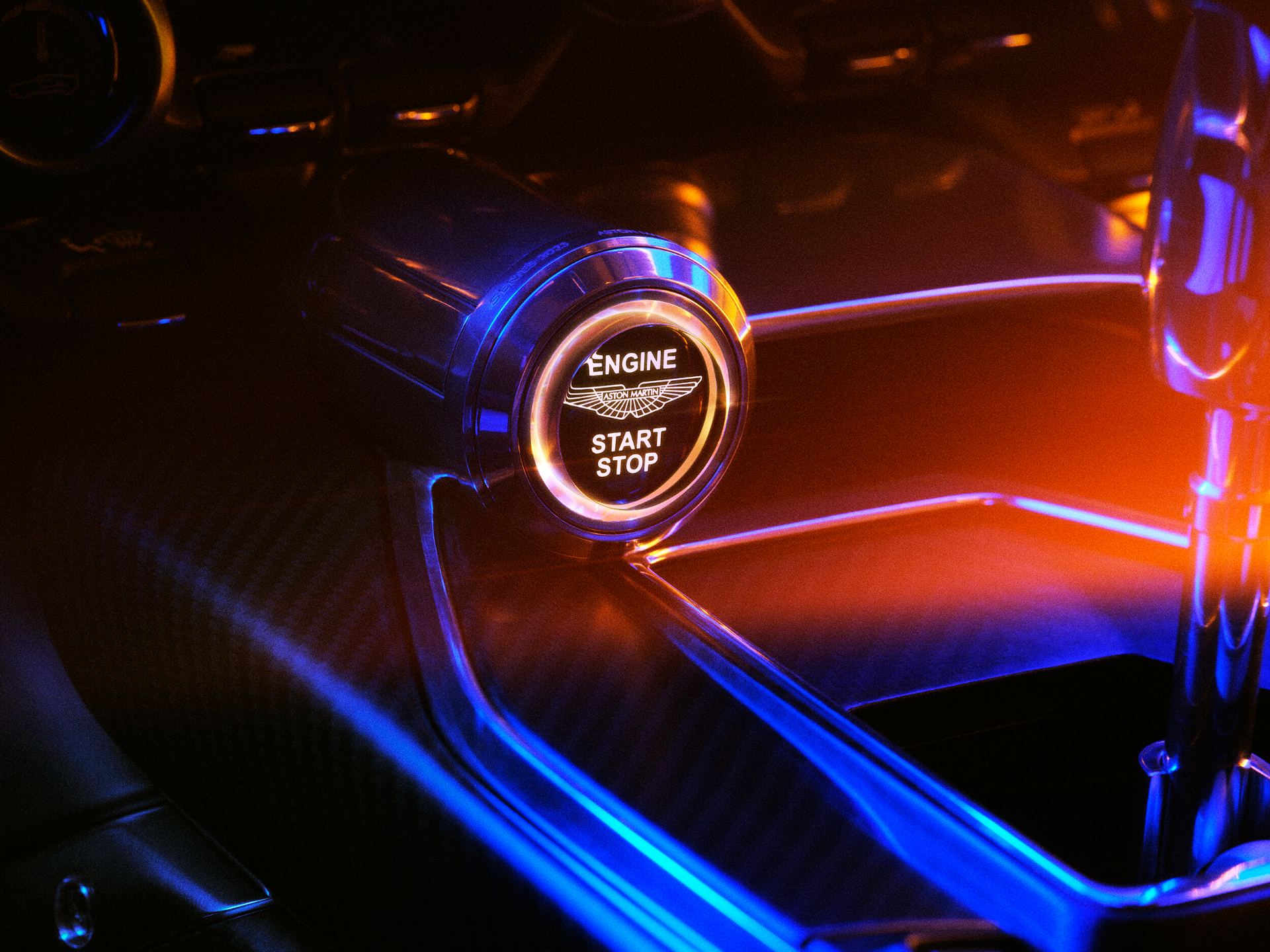 2026 aston martin valour interior start button