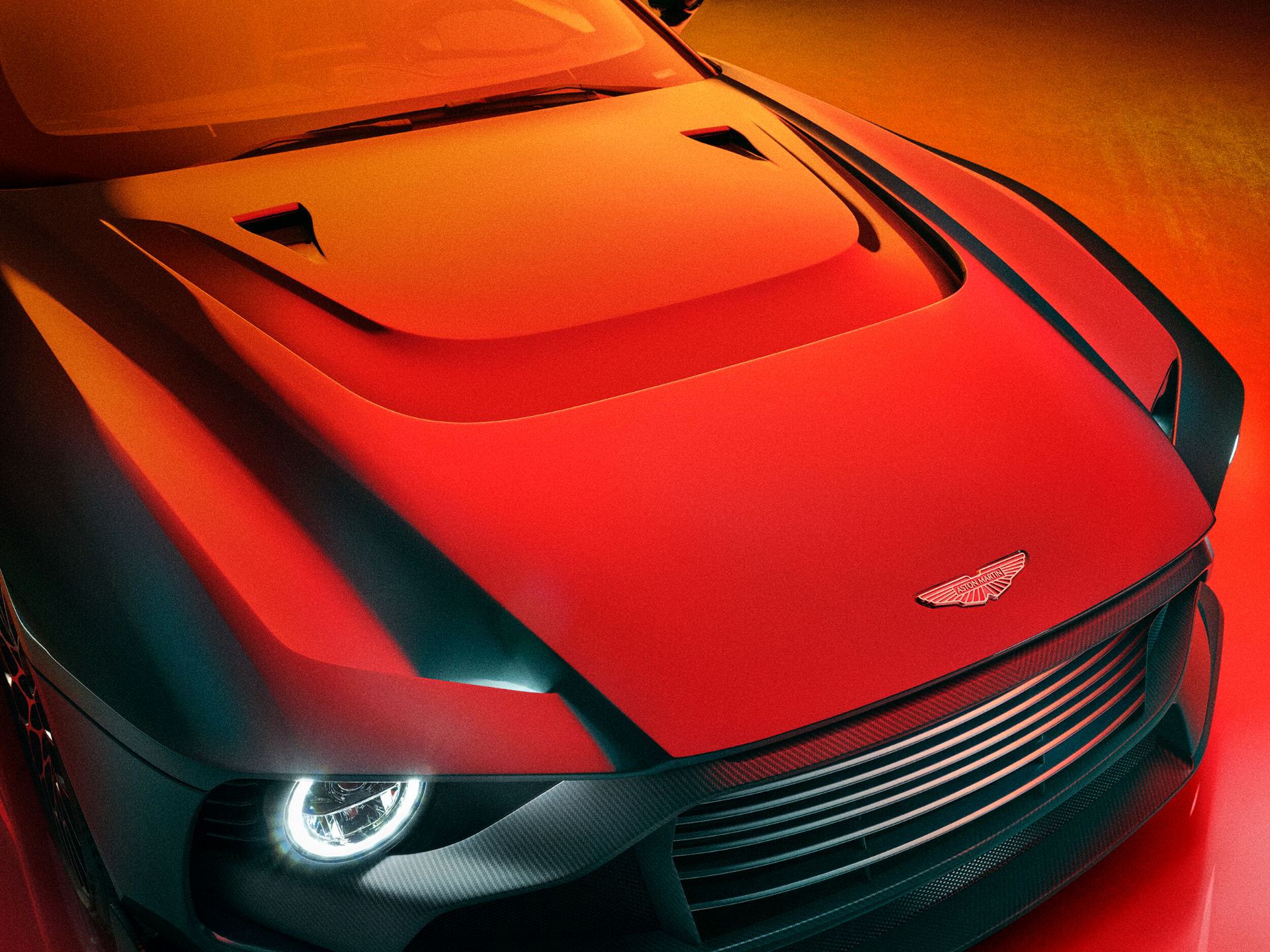 2026 aston martin valour bonnet headlight