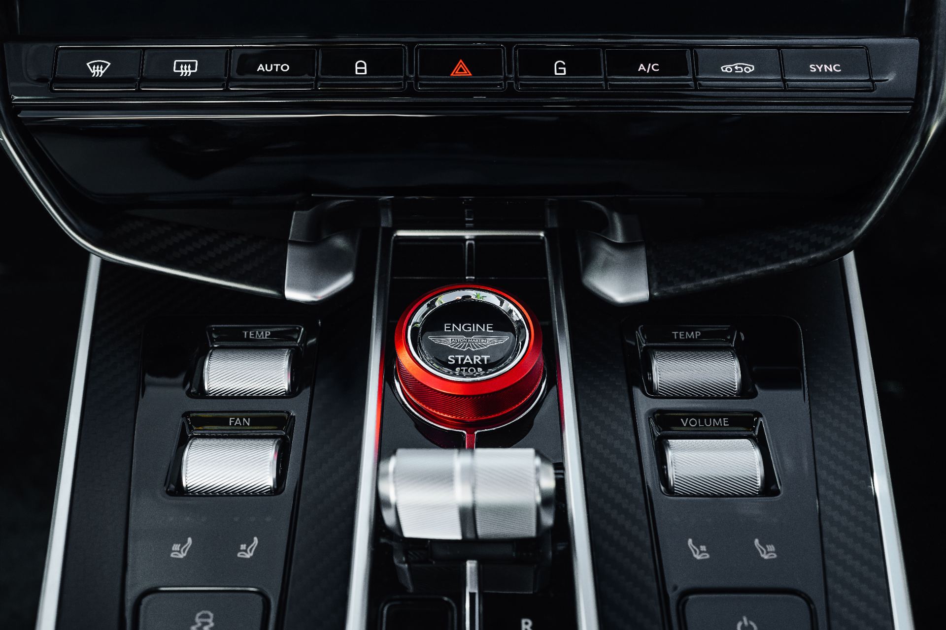 2026 aston martin vanquish volante wave edition interior center console