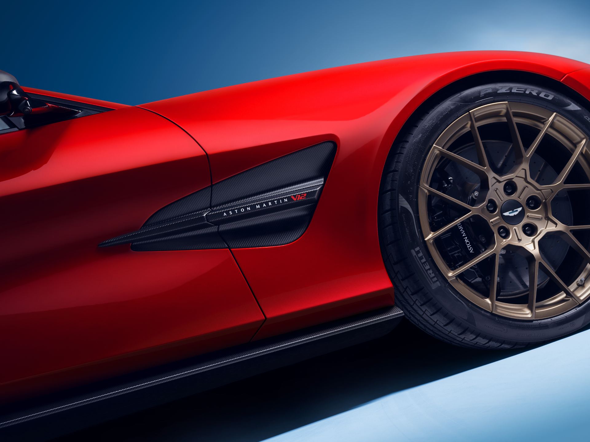 2026 aston martin vanquish side vent wheel red
