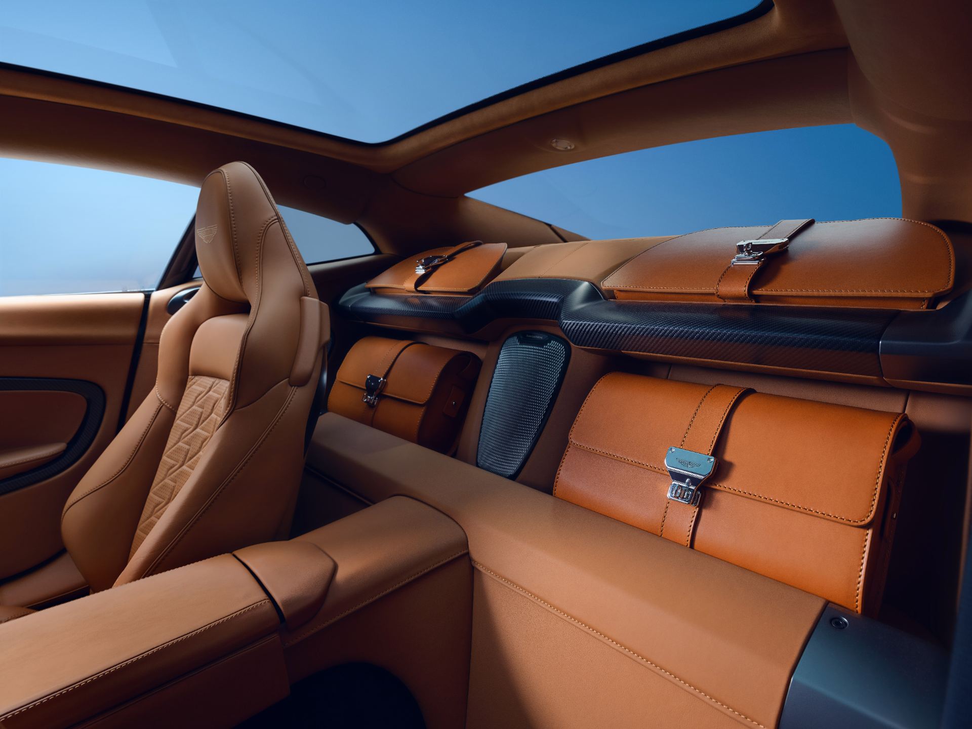 2026 aston martin vanquish interior rear luggage shelf