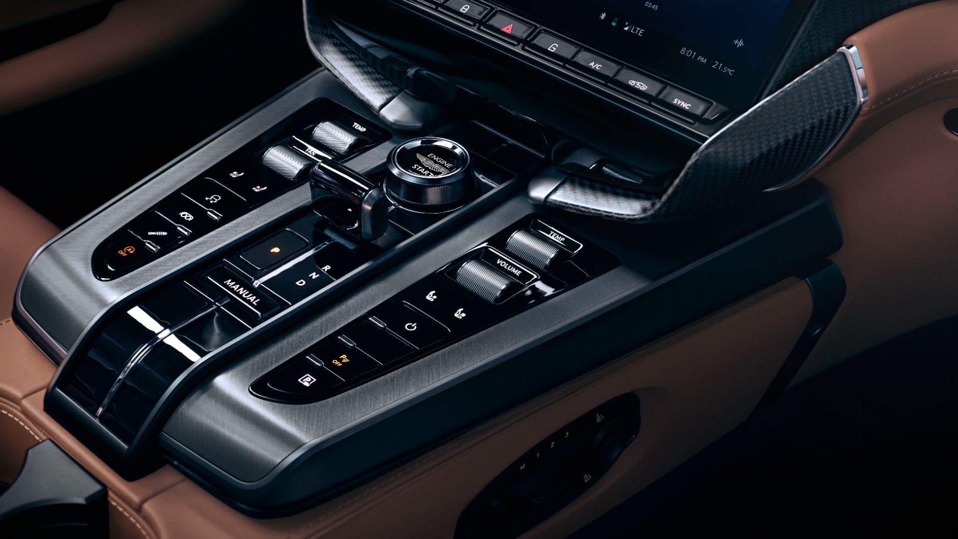 2026 aston martin vanquish interior center console